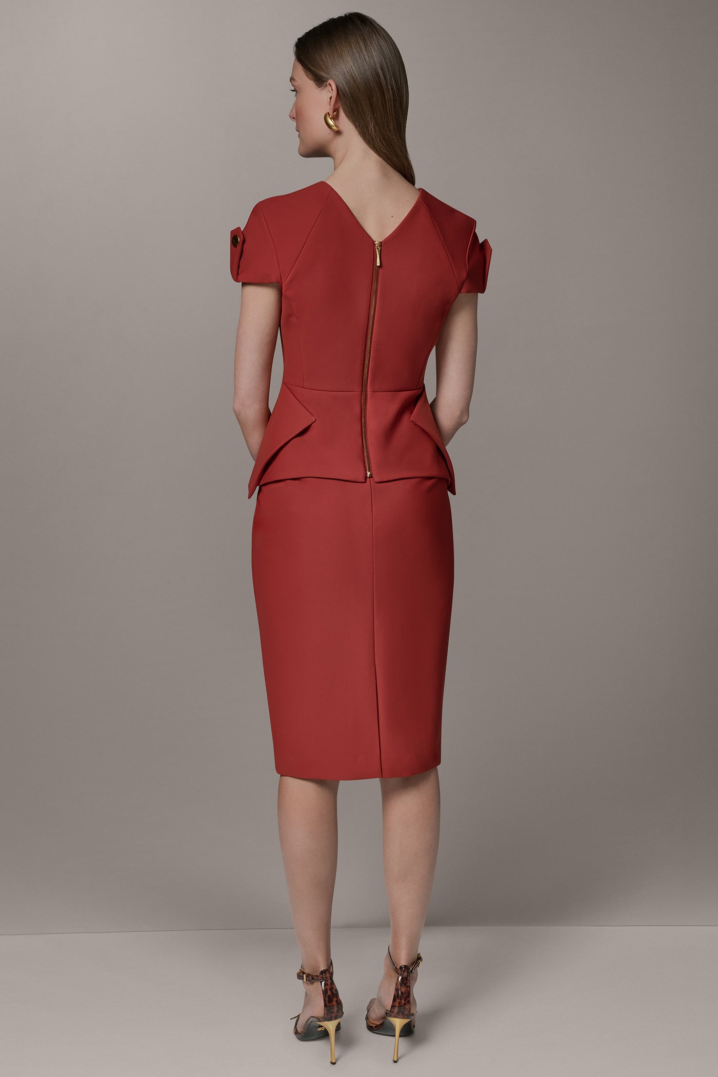 SHORT SLEEVE PEPLUM TOP VIEW 10 | Tops
