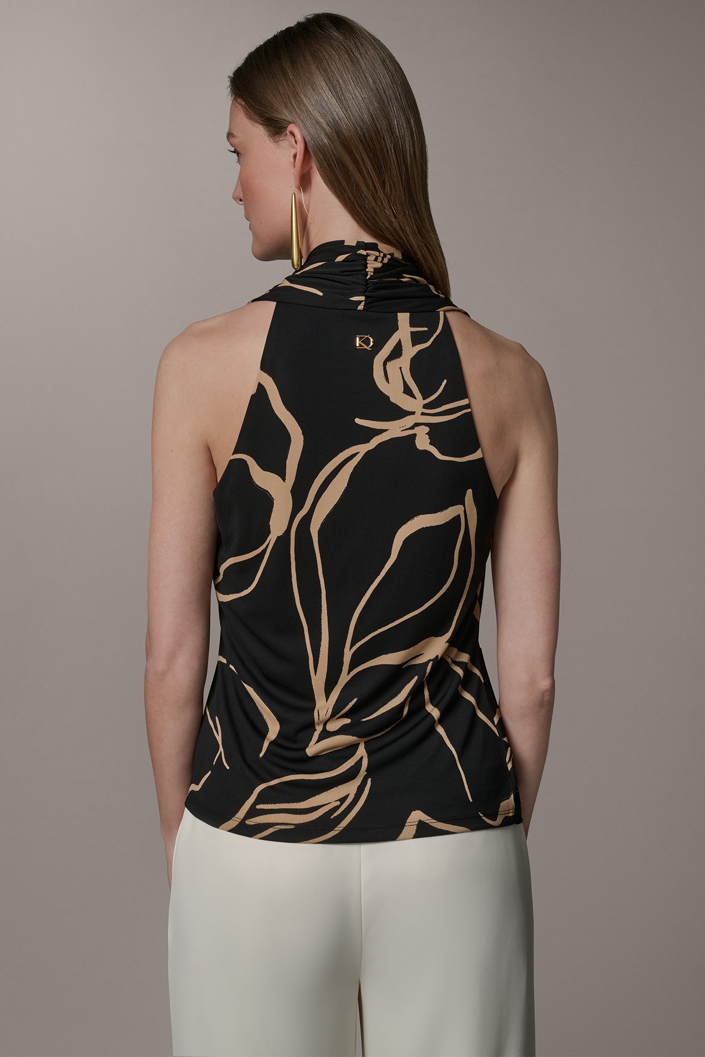 RUCHED V-NECK TOP VIEW 3 | Tops