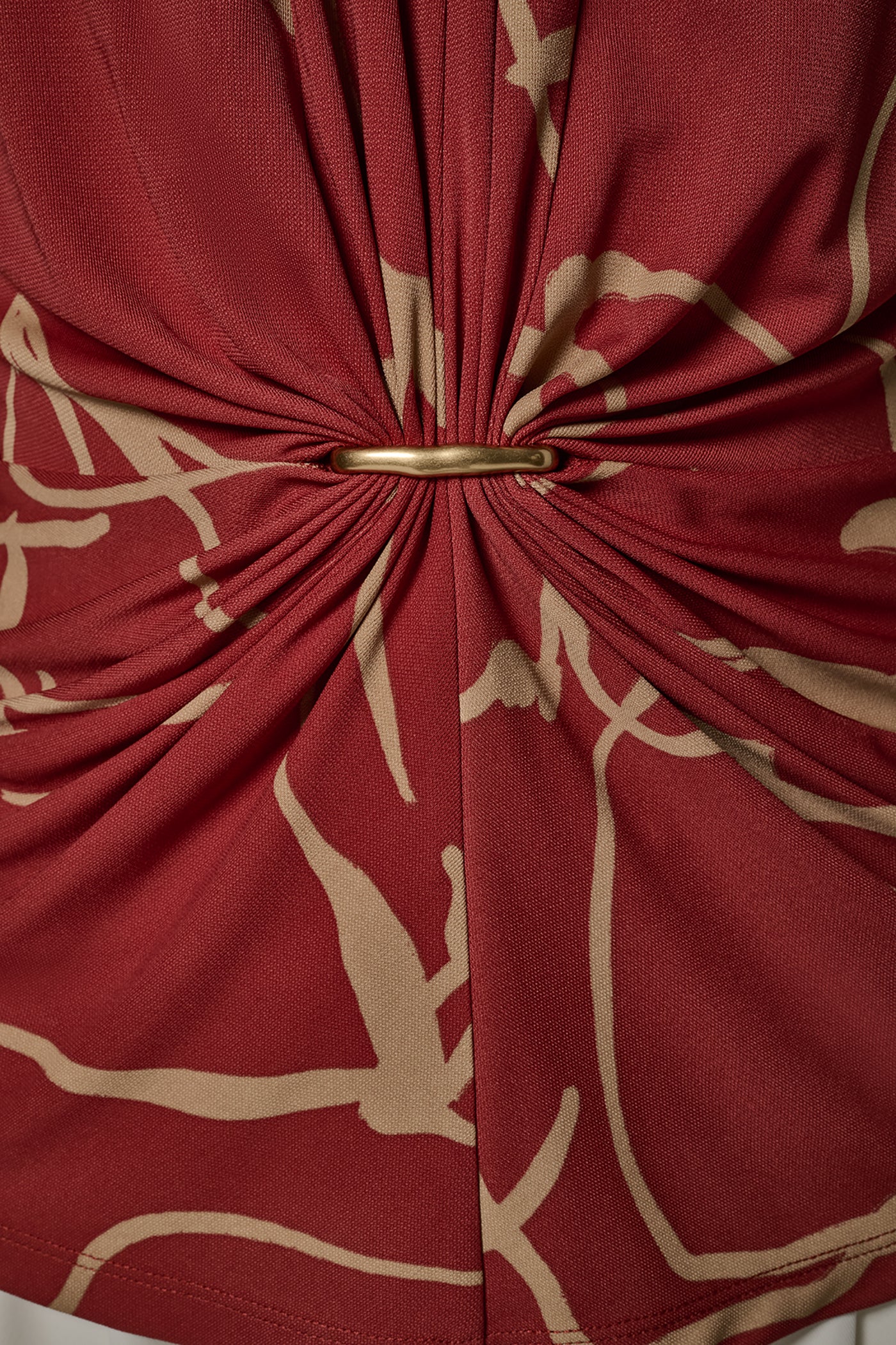 RUCHED V-NECK TOP VIEW 6 | Tops