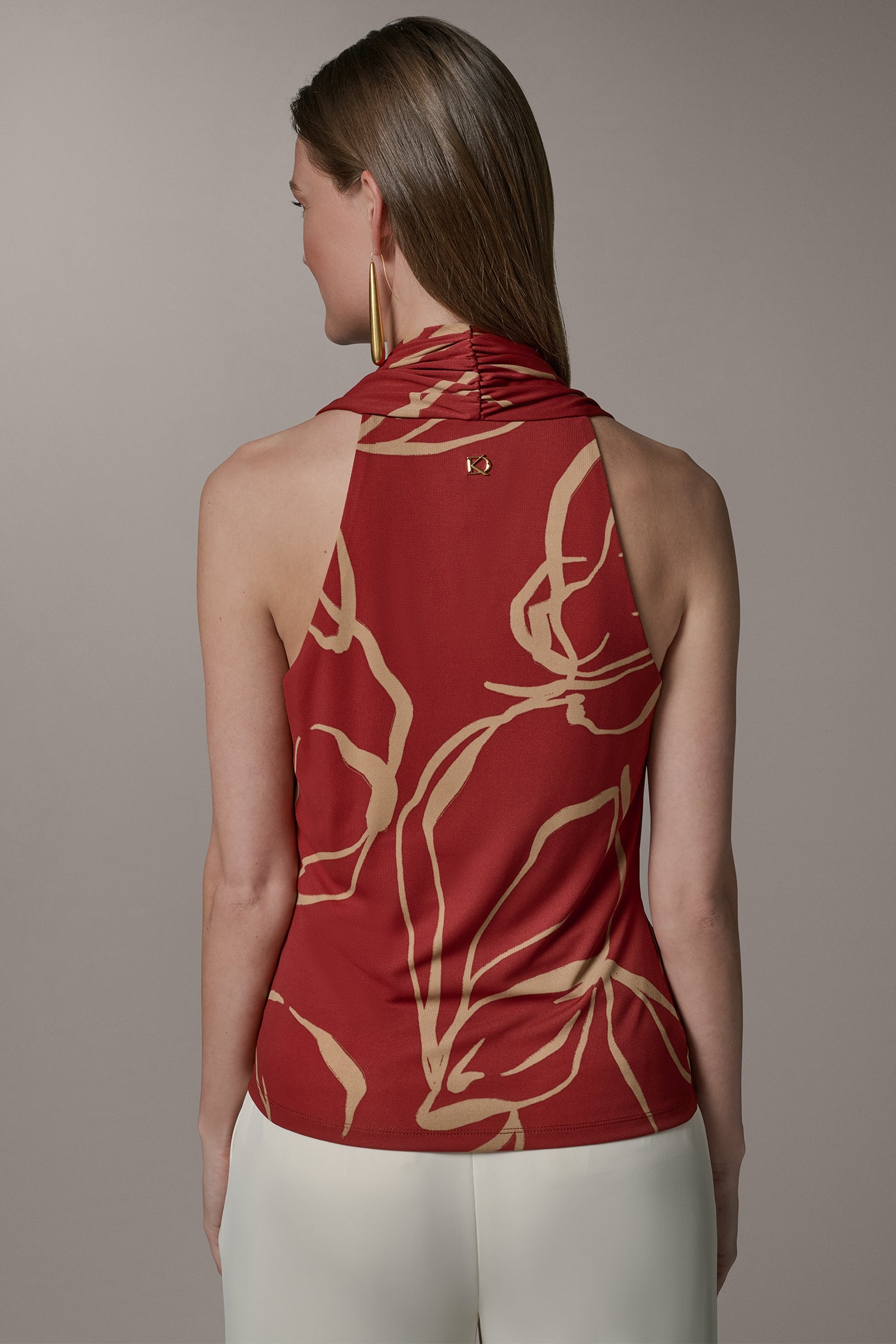 RUCHED V-NECK TOP VIEW 3 | Tops