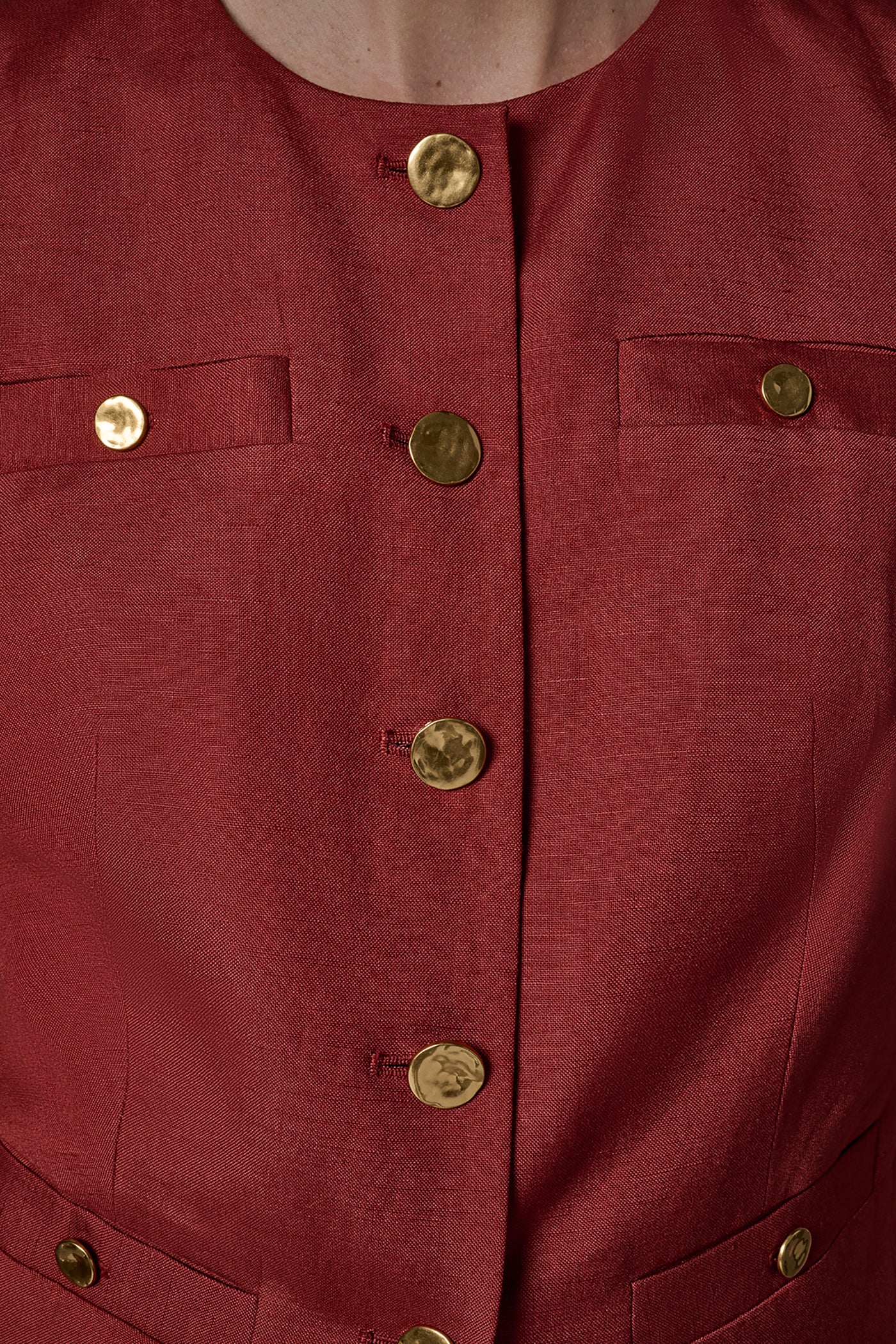 COLLARLESS VEST VIEW 5 | Blazers & Vests