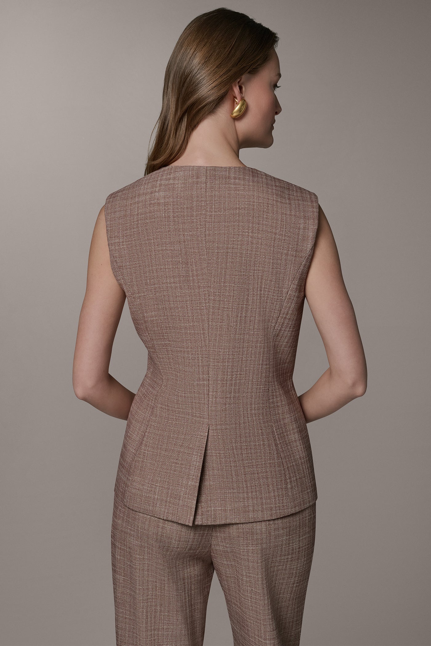 SLEEVELESS SUIT VEST VIEW 3 | Blazers & Vests