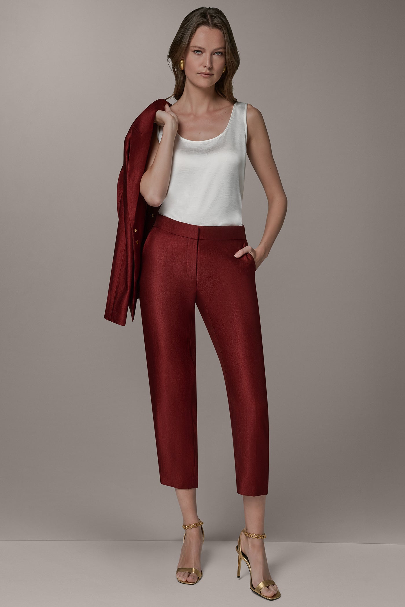 SLIM-LEG ANKLE PANT VIEW 6 | Pants