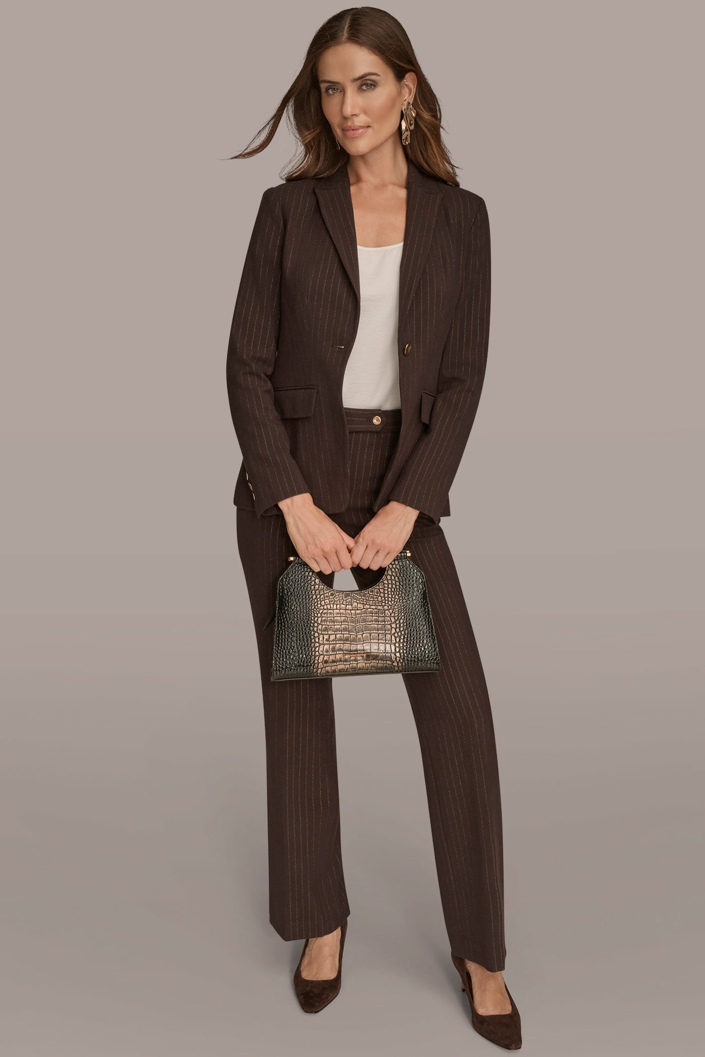 LUREX ONE BUTTON JACKET VIEW 4 | New Arrivals