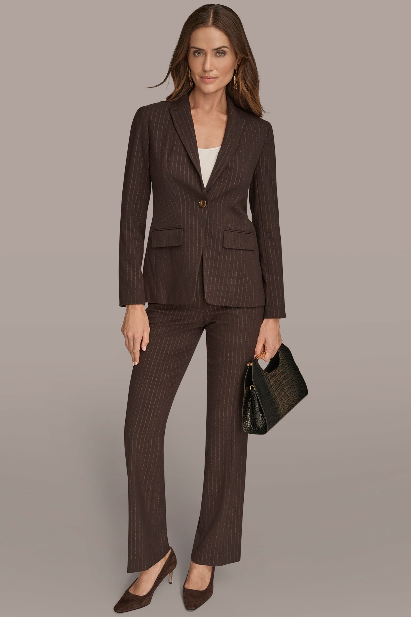 LUREX ONE BUTTON JACKET VIEW 3 | New Arrivals