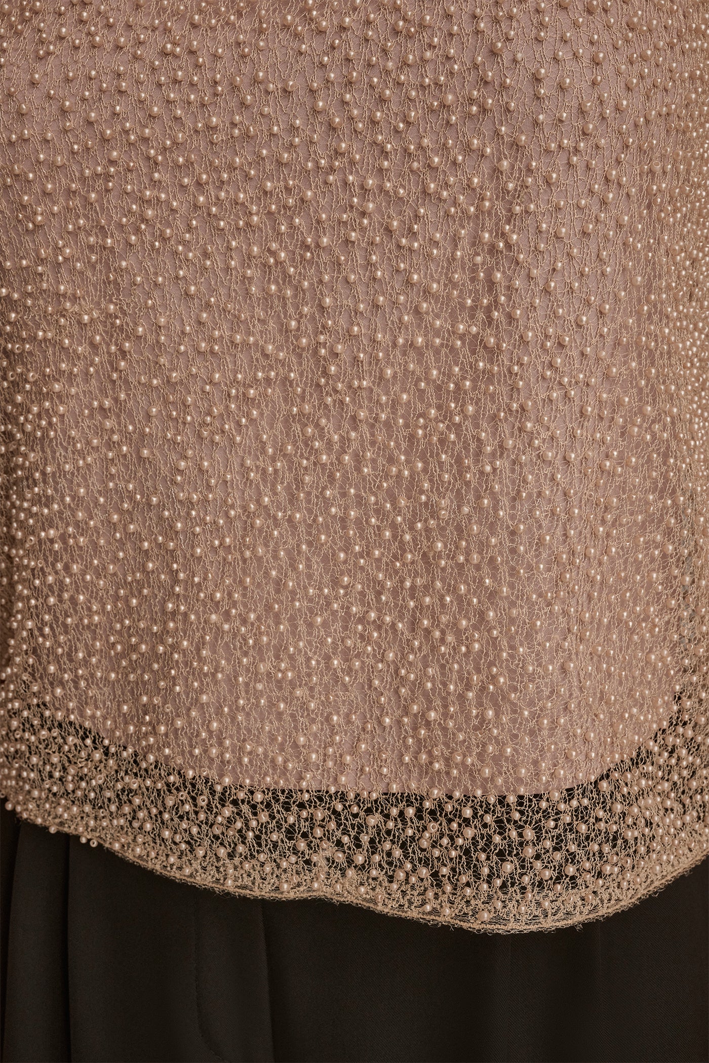 PEARL-EMBELLISHED LAYERED TOP VIEW 5 | Clothing