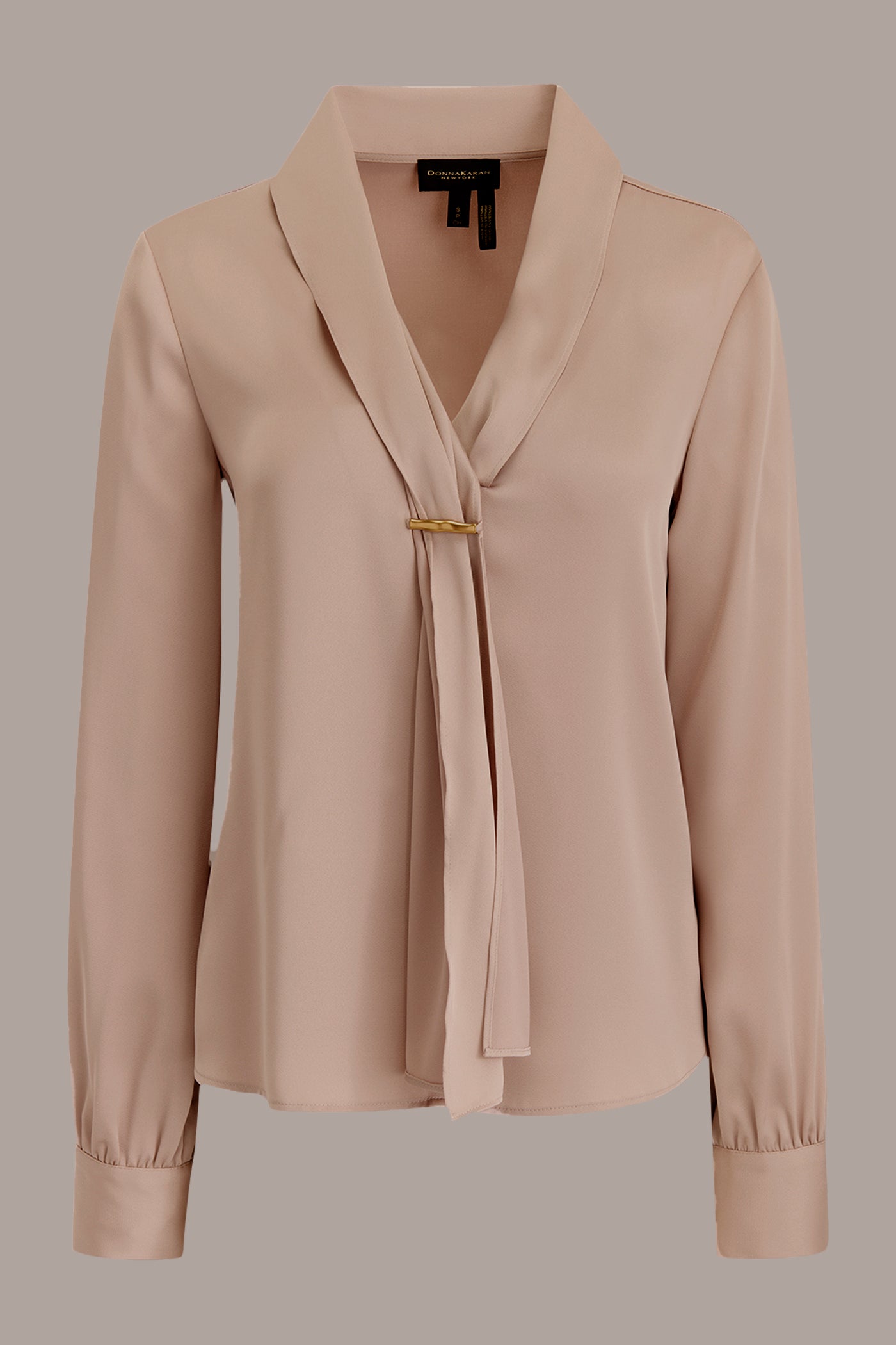 SATIN LONG SLEEVE BLOUSE VIEW 6 | New clothing