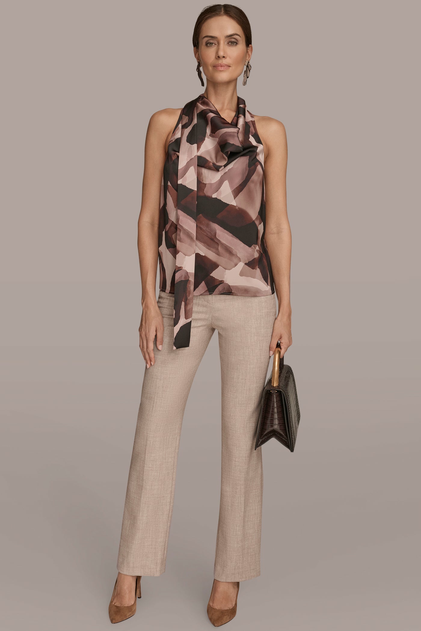 DRAPED PRINTED TOP VIEW 4 | Tops