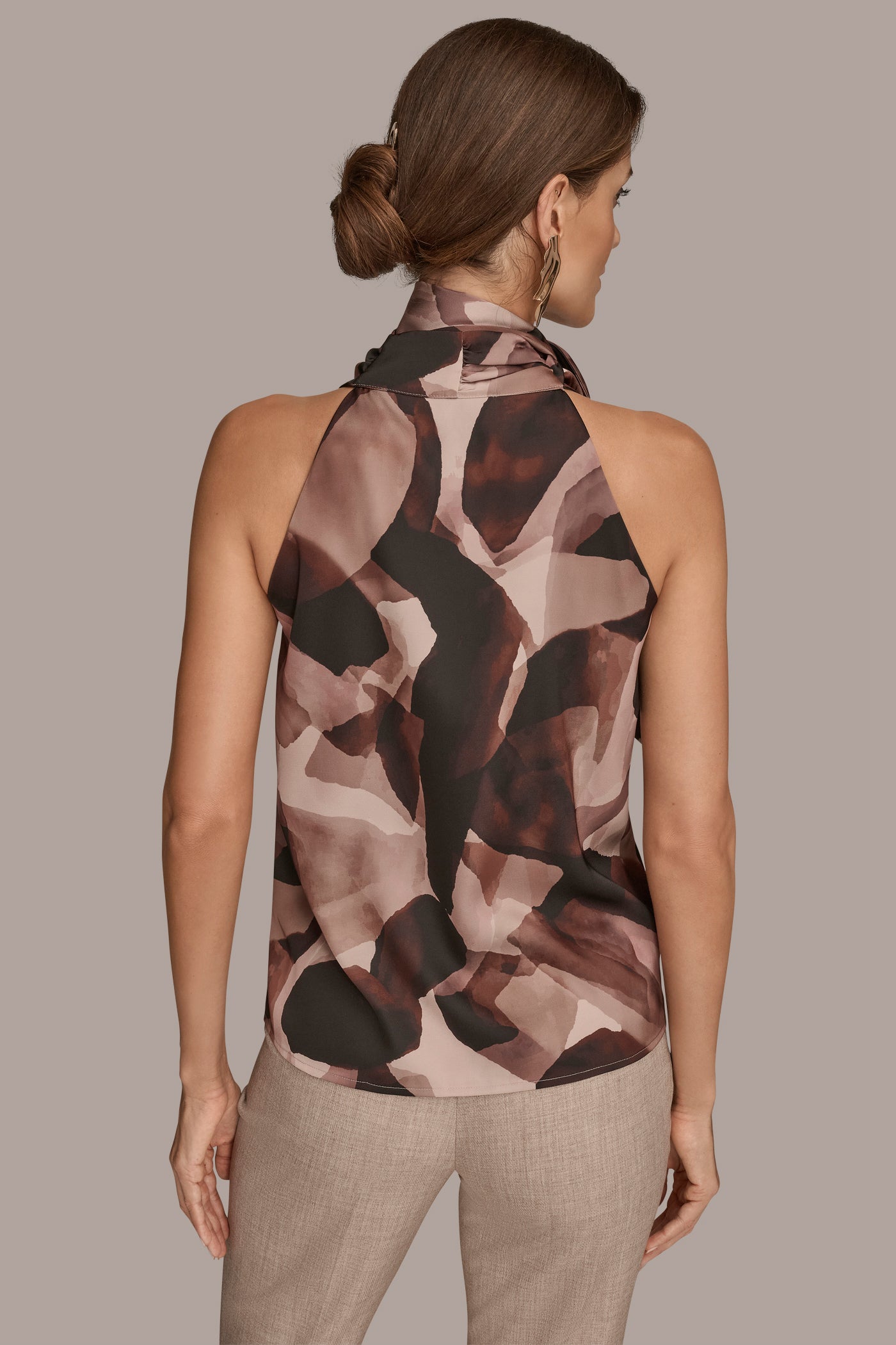 DRAPED PRINTED TOP | View 2 | Tops