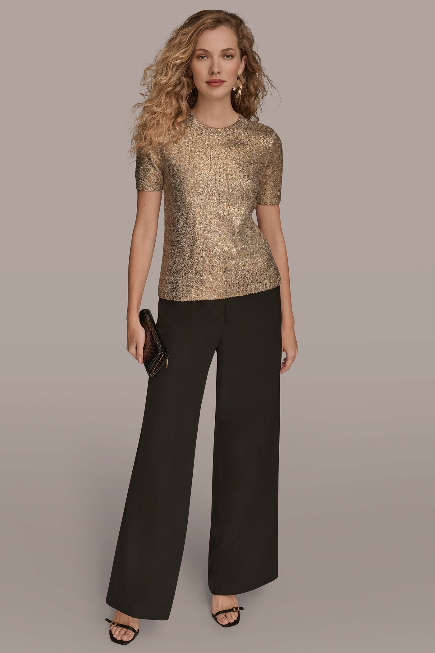 FOIL BOUCLE SWEATER VIEW 5