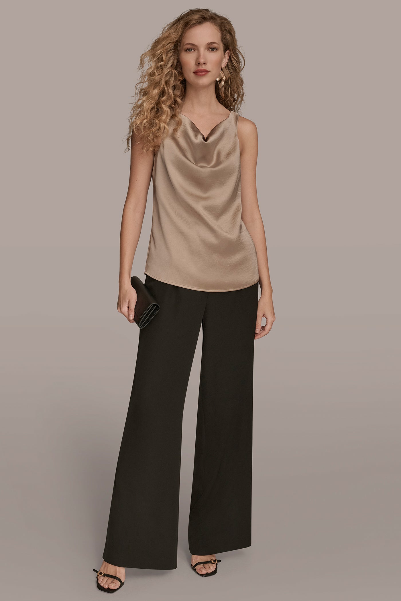 CHARMEUSE COWL NECK STRAPPY CAMI VIEW 6 | Tops & Sweaters