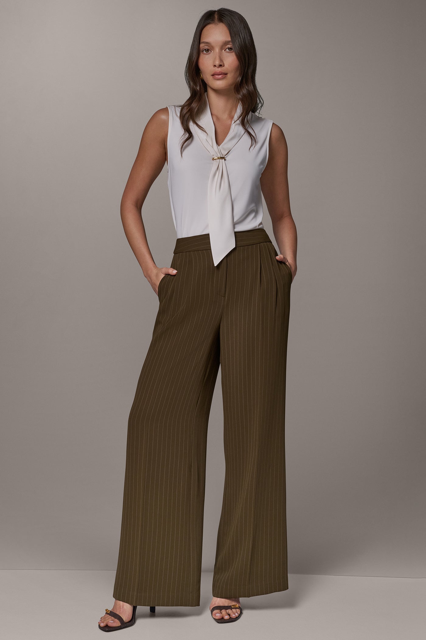PINSTRIPE WIDE-LEG PANT VIEW 7