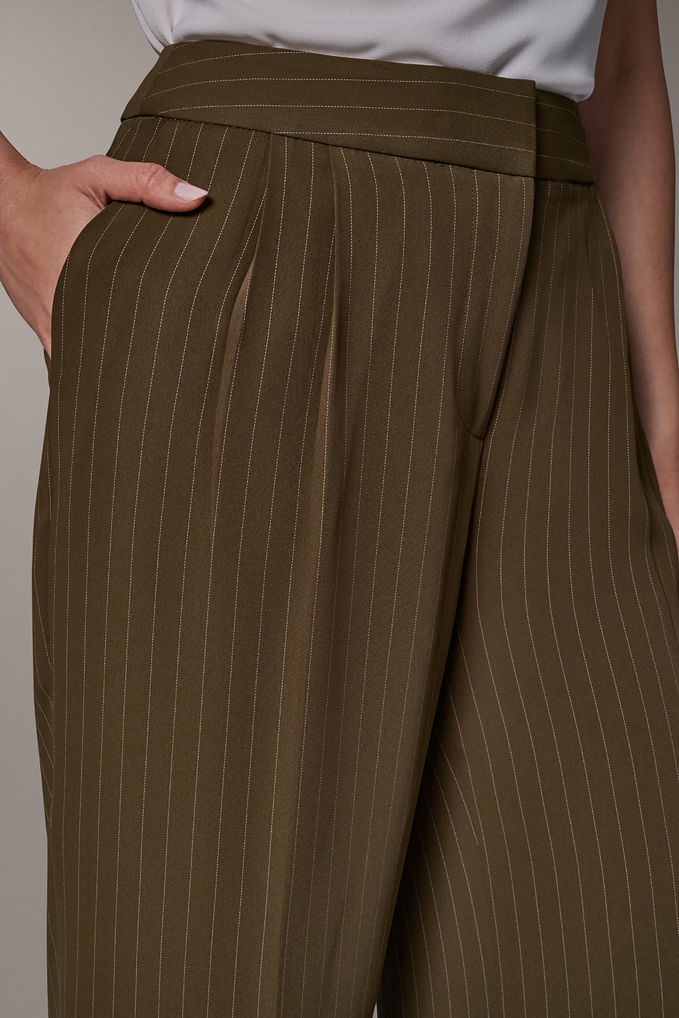 PINSTRIPE WIDE-LEG PANT VIEW 2
