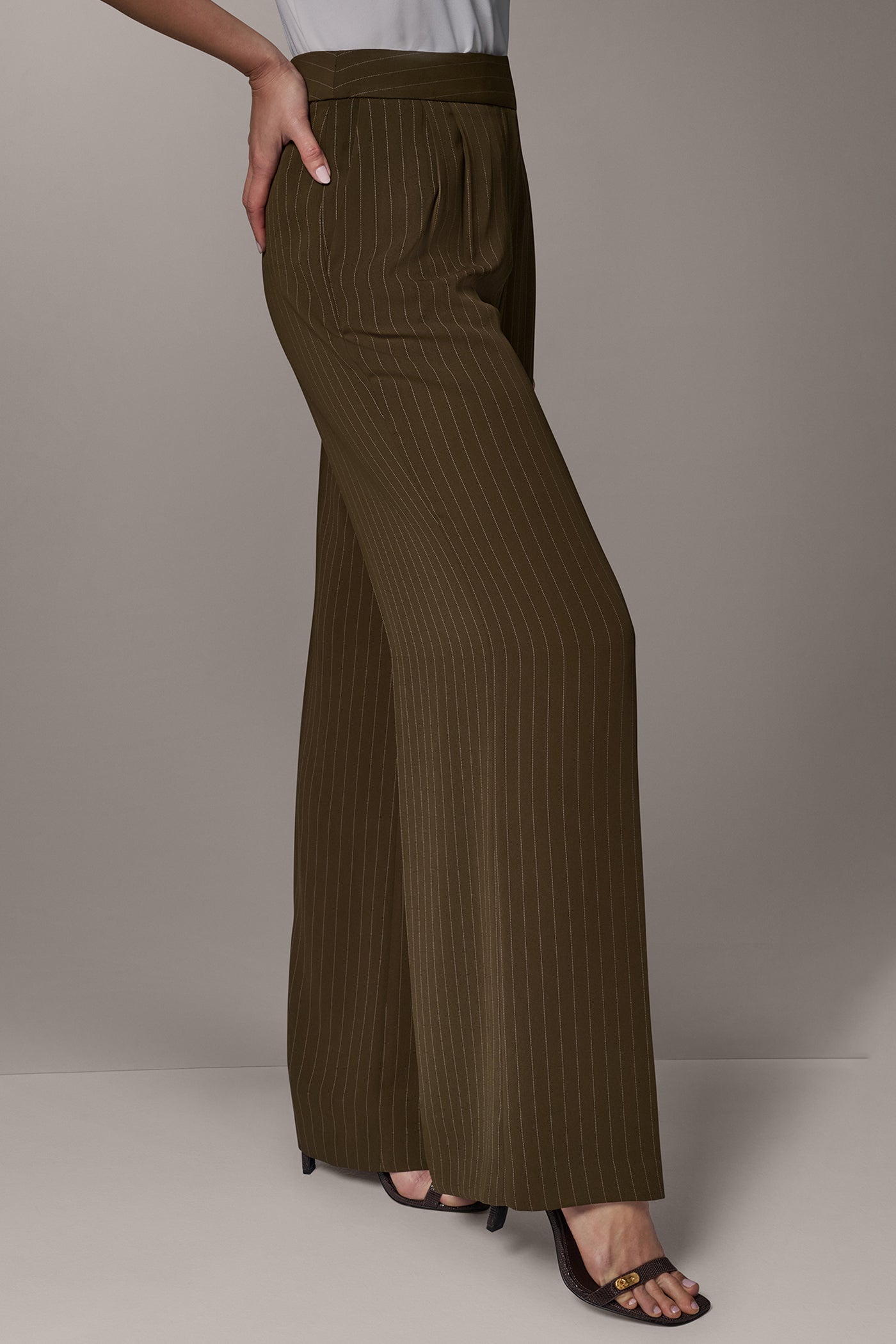 PINSTRIPE WIDE-LEG PANT VIEW 4
