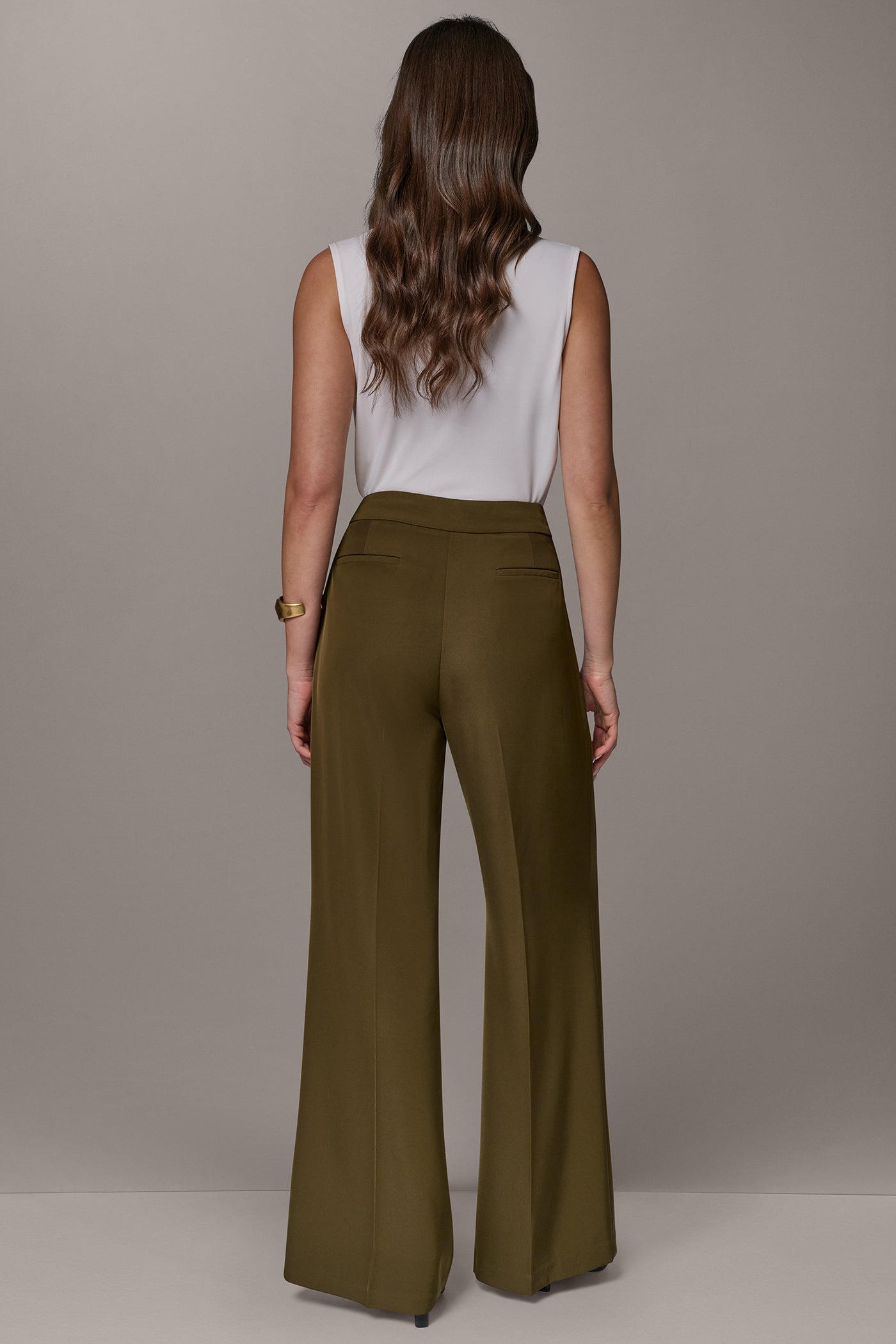 HIGH-RISE PLEATED WIDE-LEG PANT VIEW 4