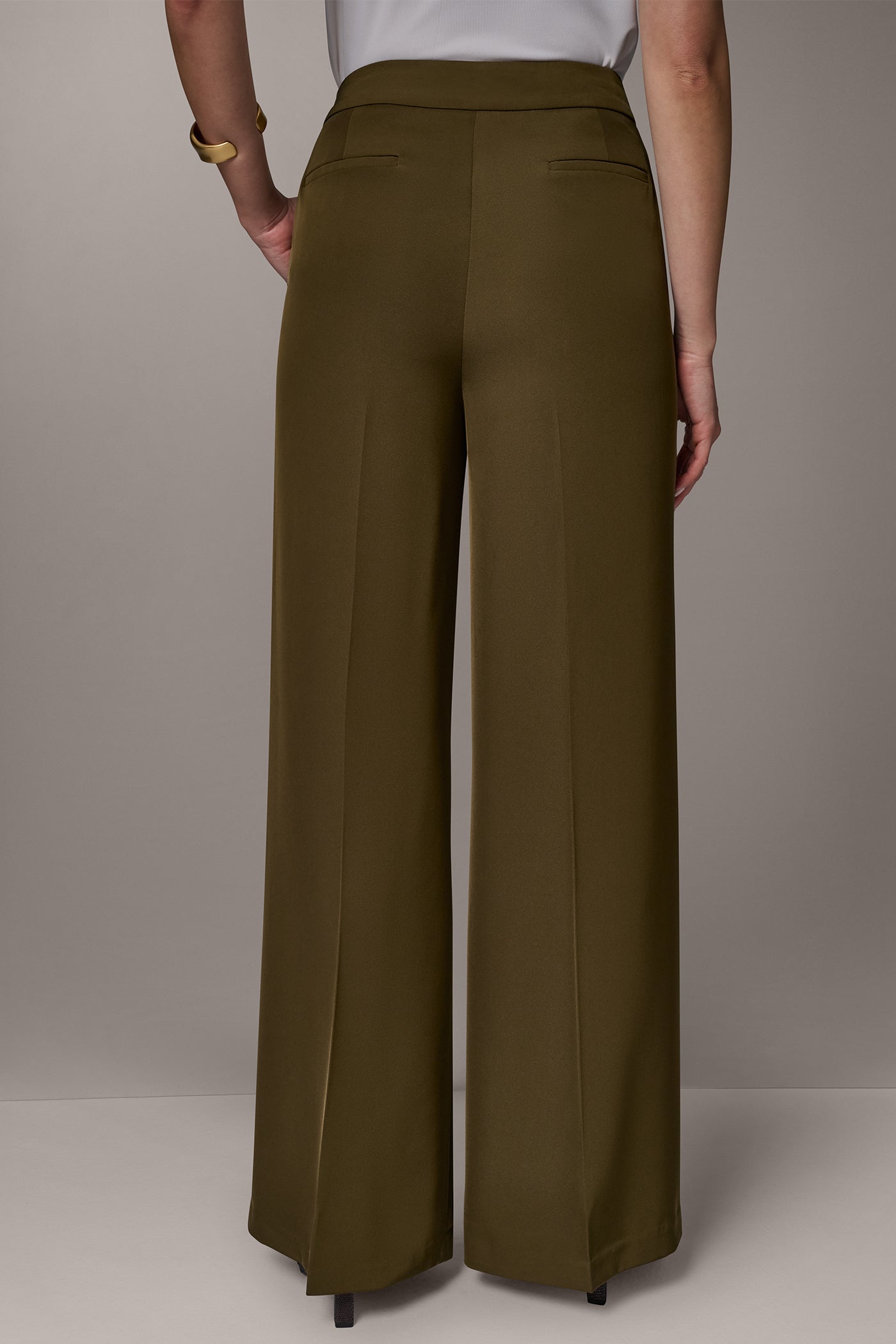 HIGH-RISE PLEATED WIDE-LEG PANT VIEW 2