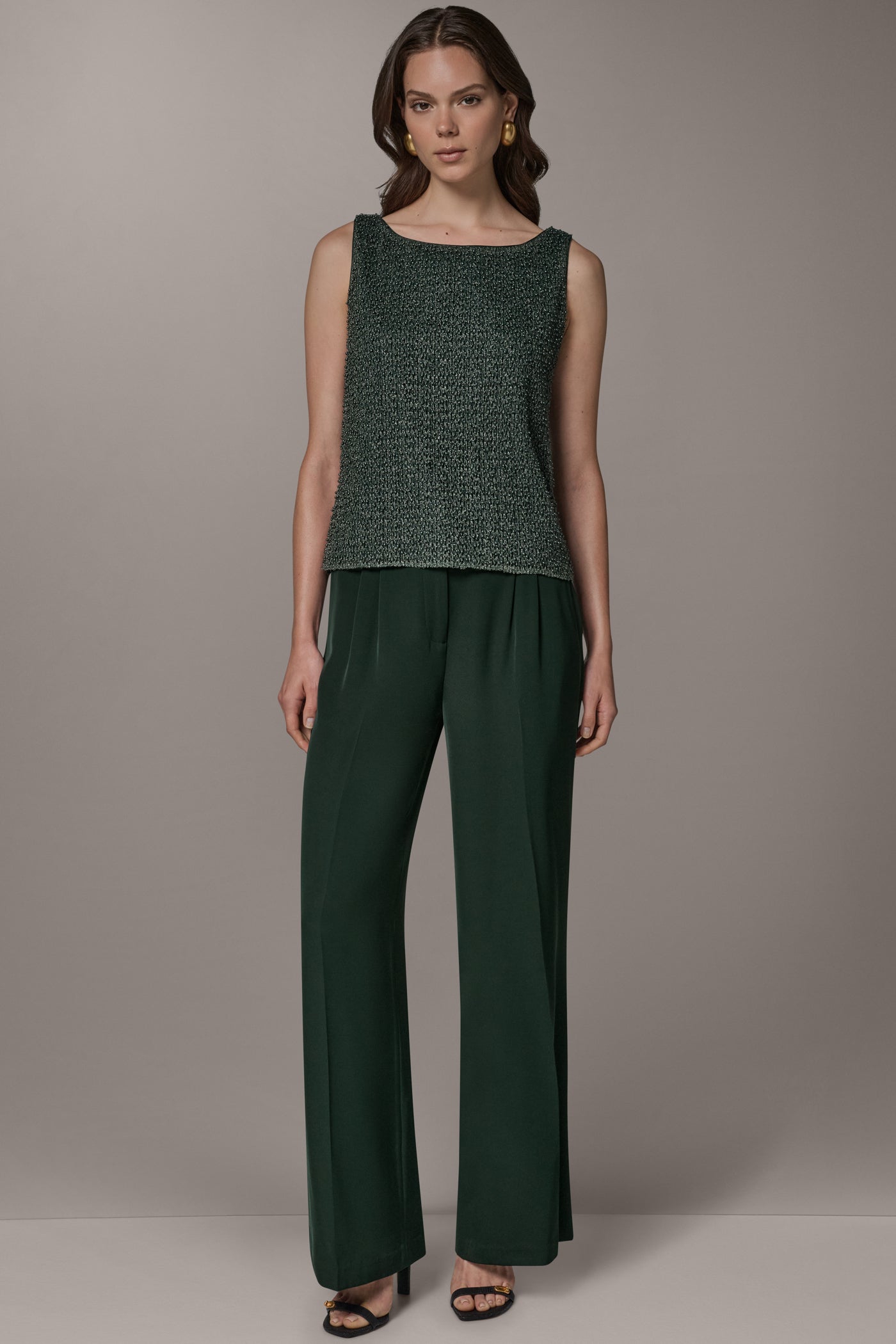 SLEEVELESS PEARL METALLIC BLOUSE VIEW 5 | VIP Promo