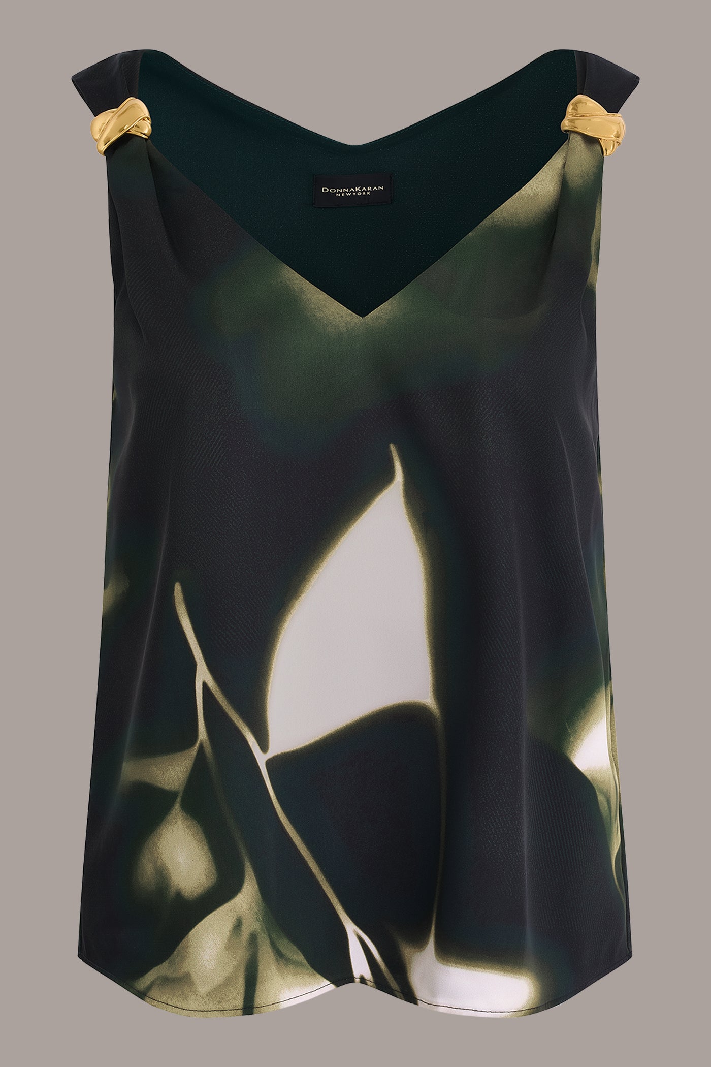 SLEEVELESS FLORAL BLOUSE VIEW 9