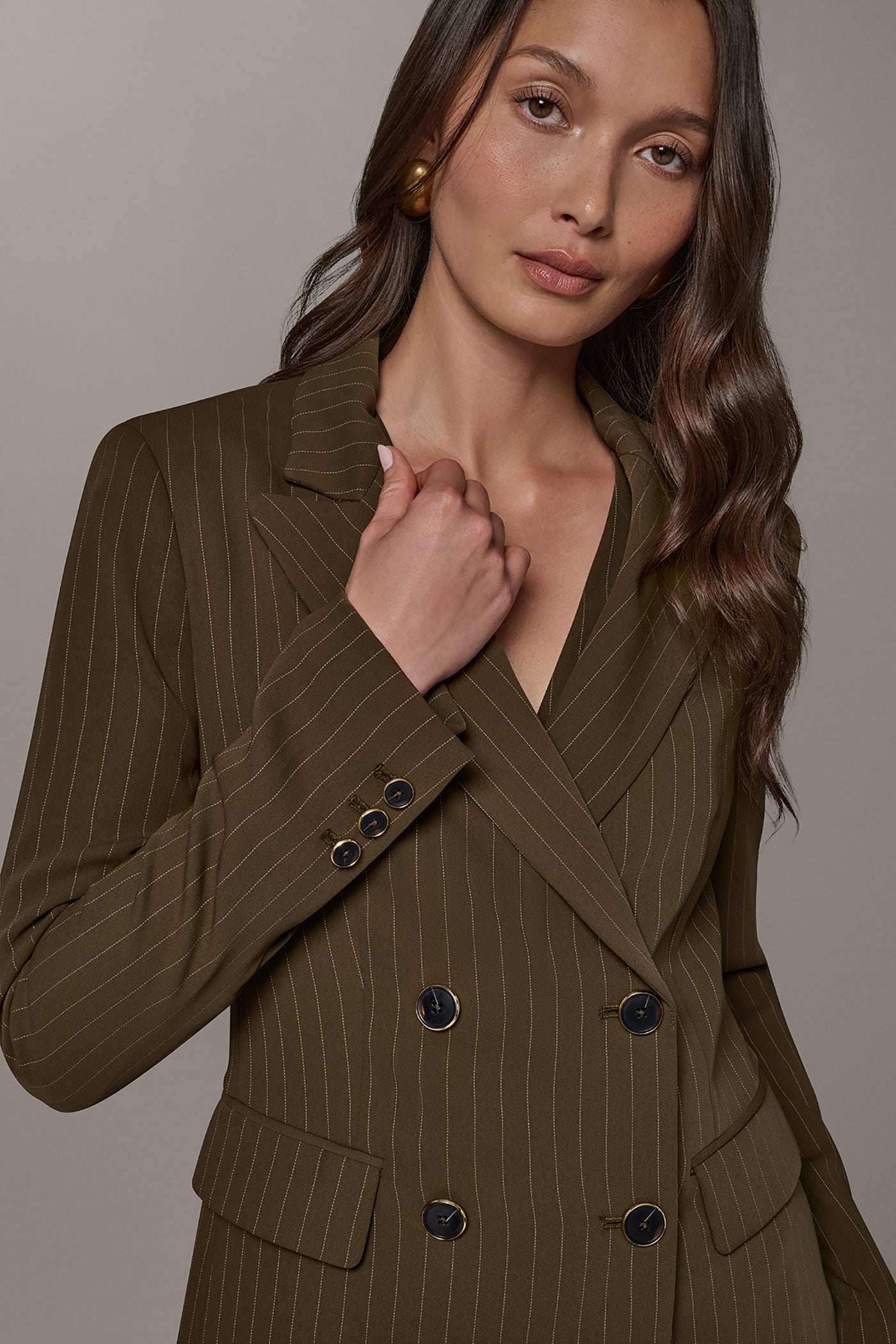 PINSTRIPE SUIT JACKET VIEW 5