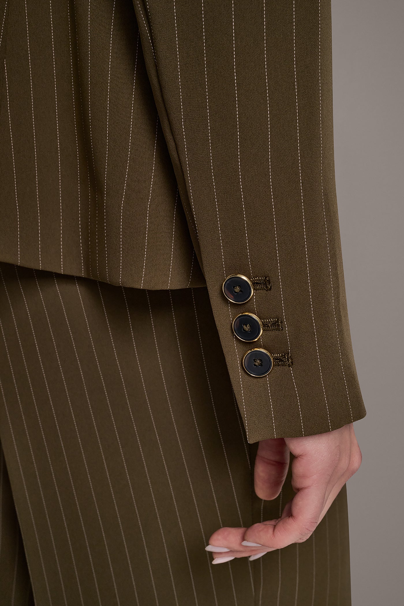 PINSTRIPE SUIT JACKET VIEW 9