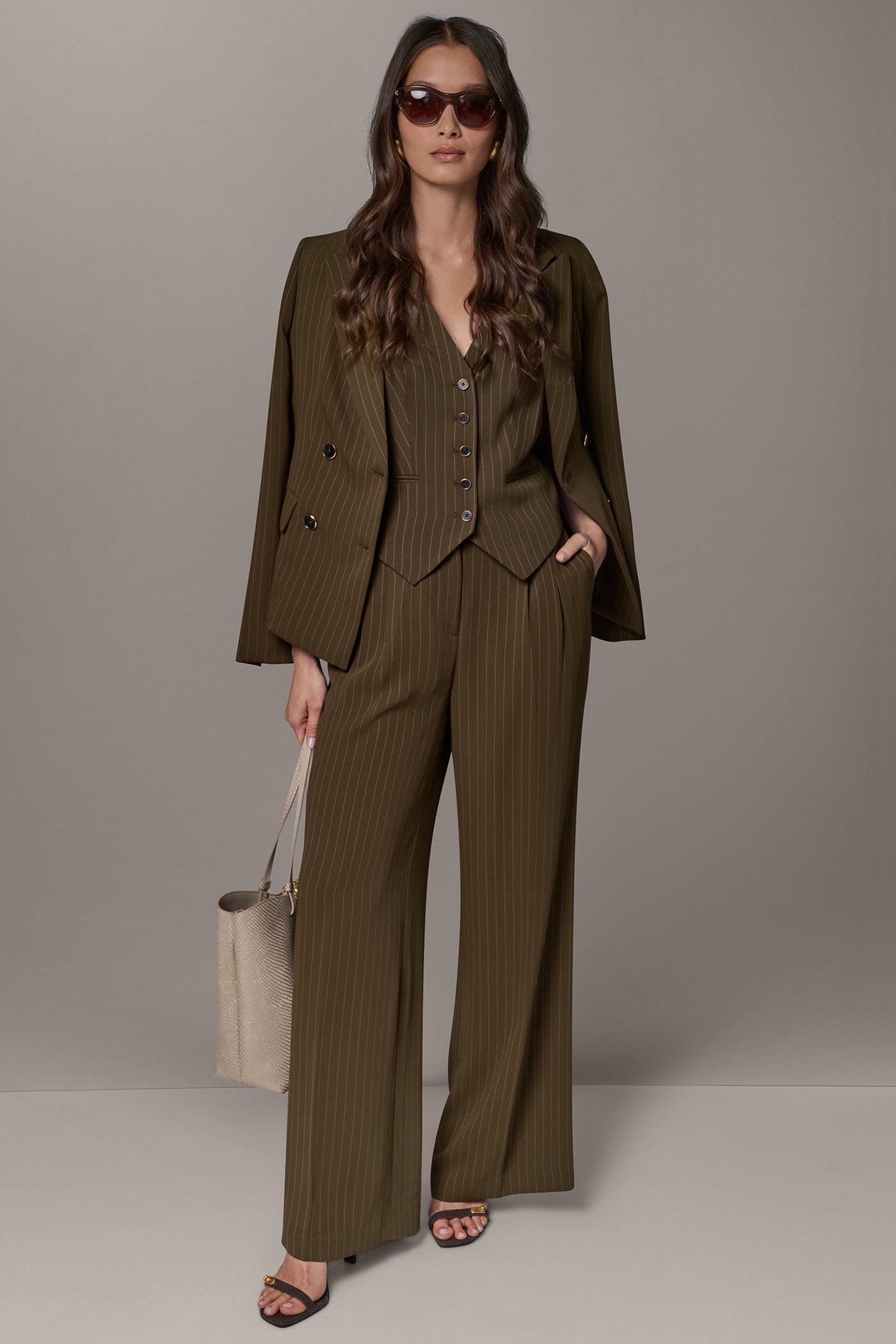 PINSTRIPE SUIT JACKET VIEW 10