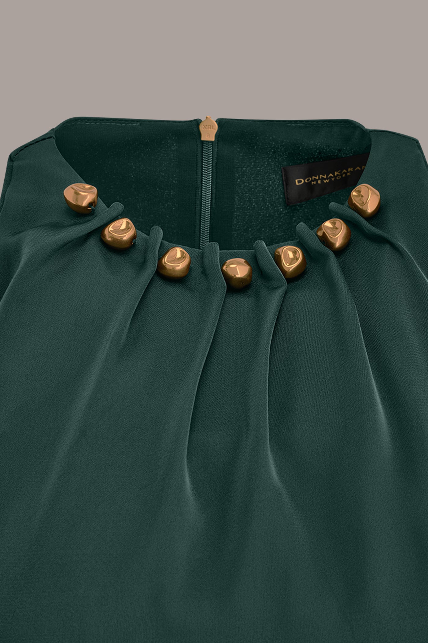 CRYSTAL EMBELLISHED CHARMEUSE BLOUSE VIEW 5