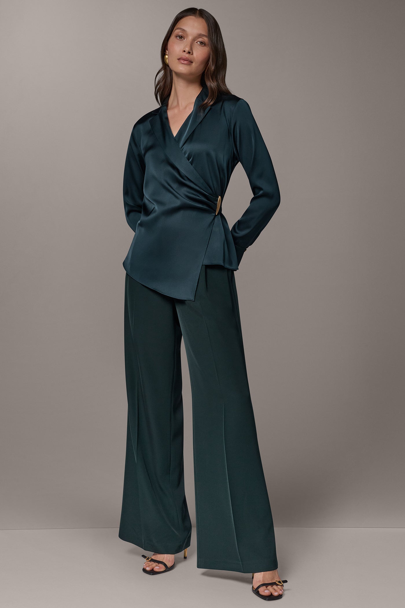 FAUX-WRAP BLOUSE VIEW 5