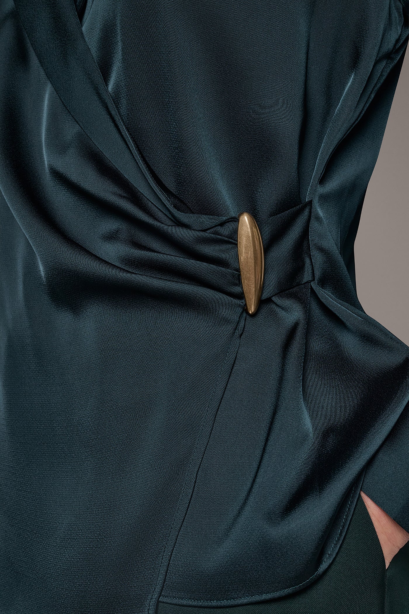 FAUX-WRAP BLOUSE VIEW 6