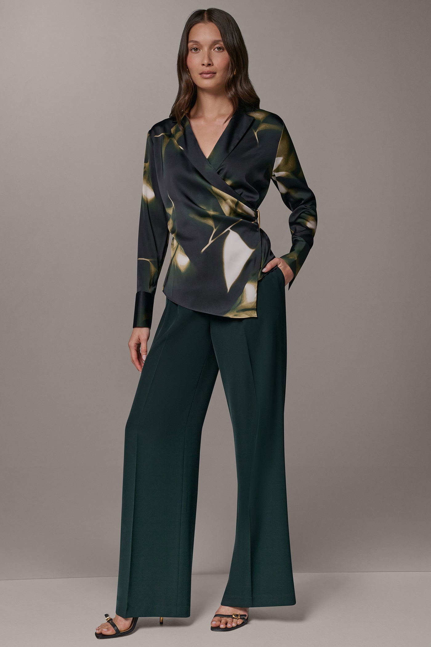 FAUX-WRAP BLOUSE VIEW 7