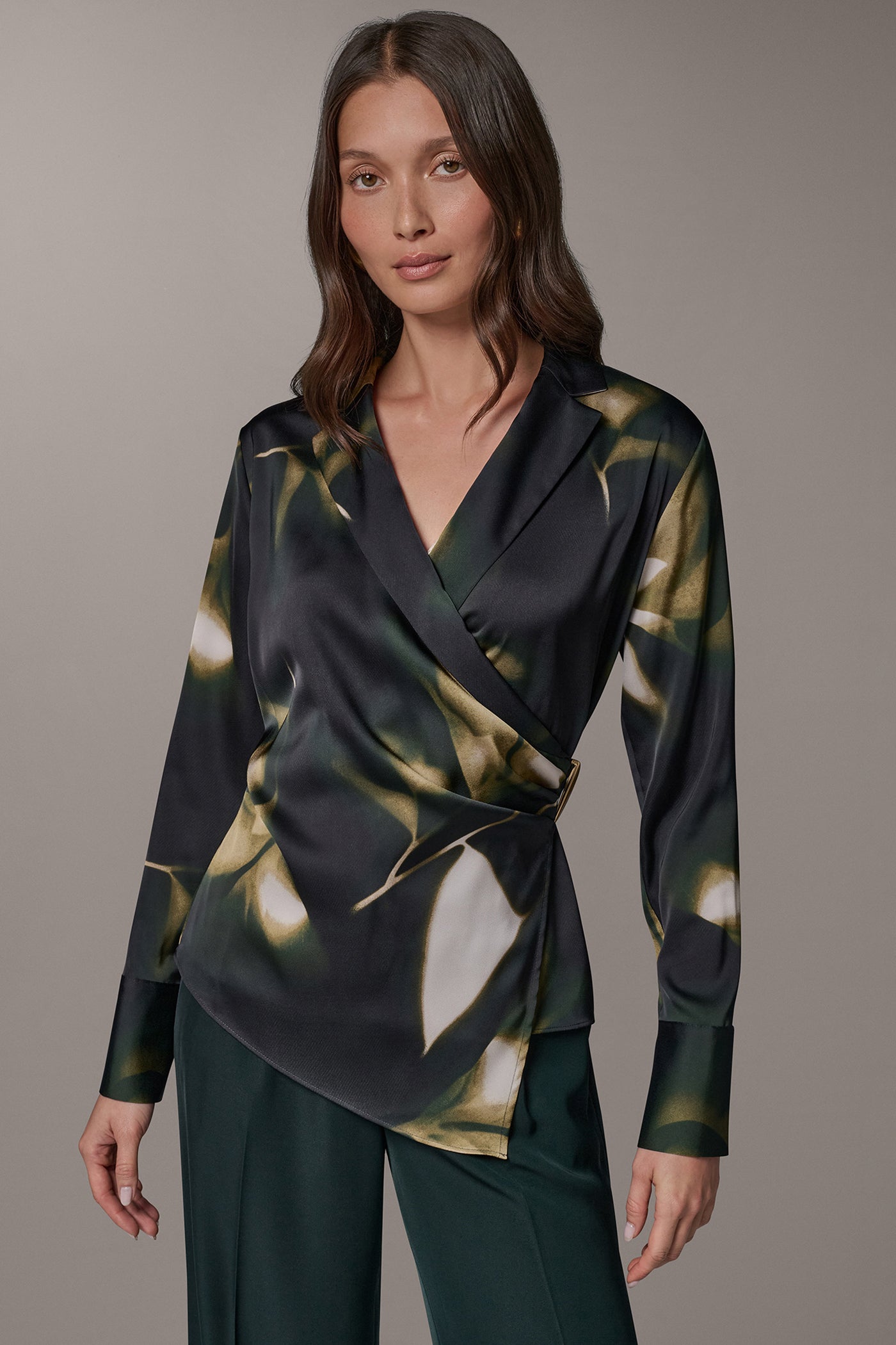 FAUX-WRAP BLOUSE VIEW 1