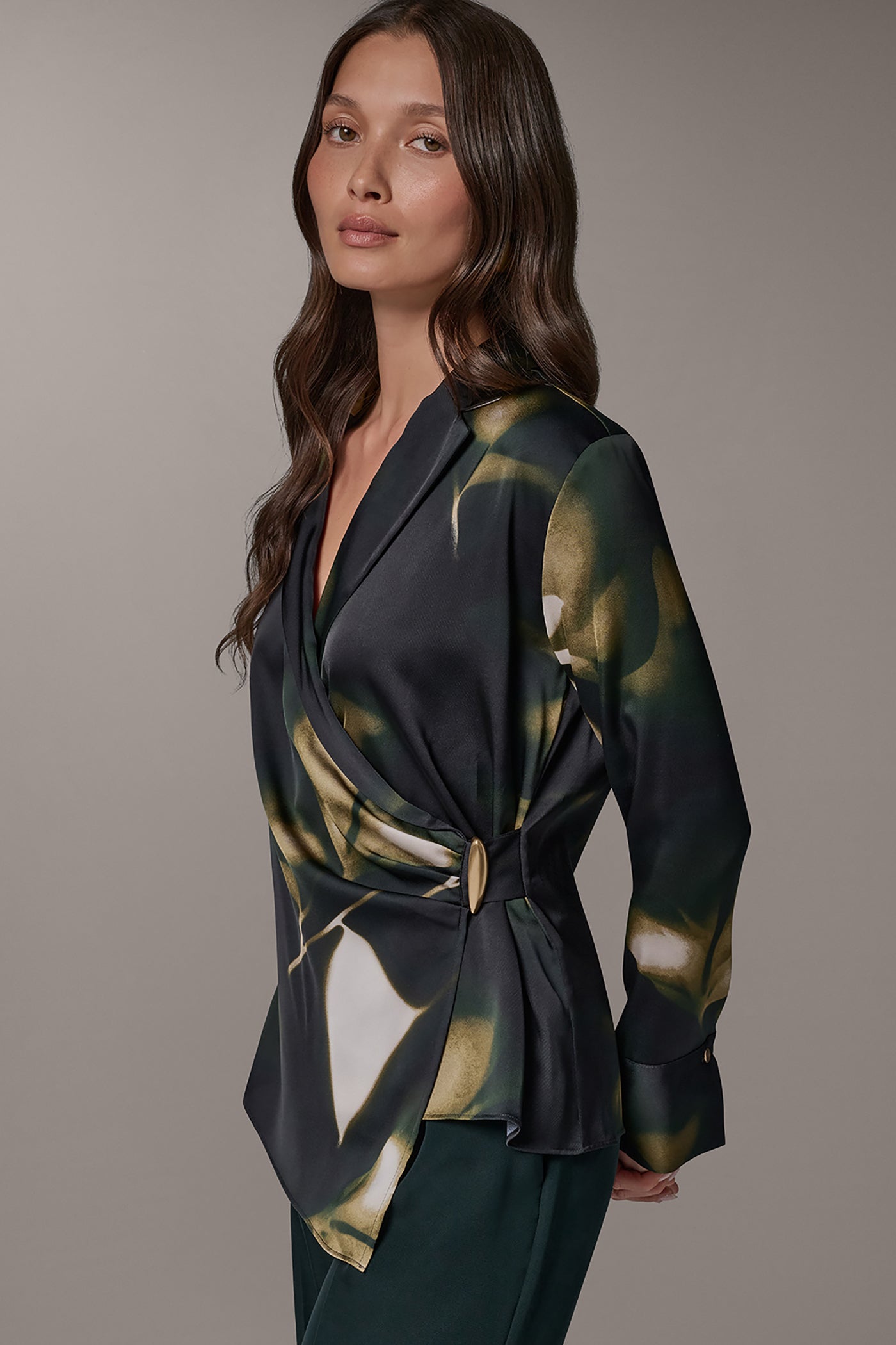 FAUX-WRAP BLOUSE VIEW 4