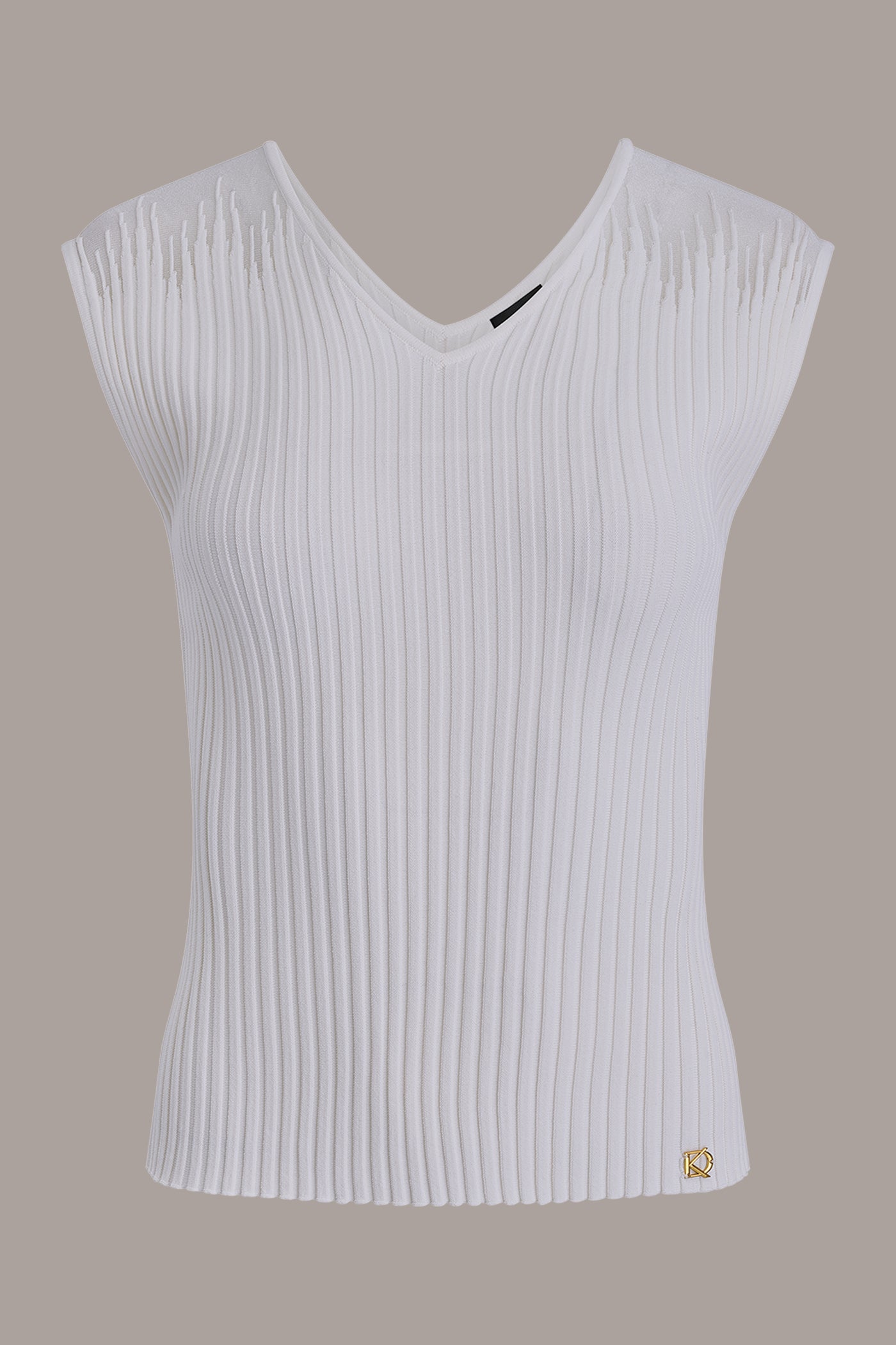 SLEEVELESS ILLUSION SWEATER VIEW 8 | New Arrivals