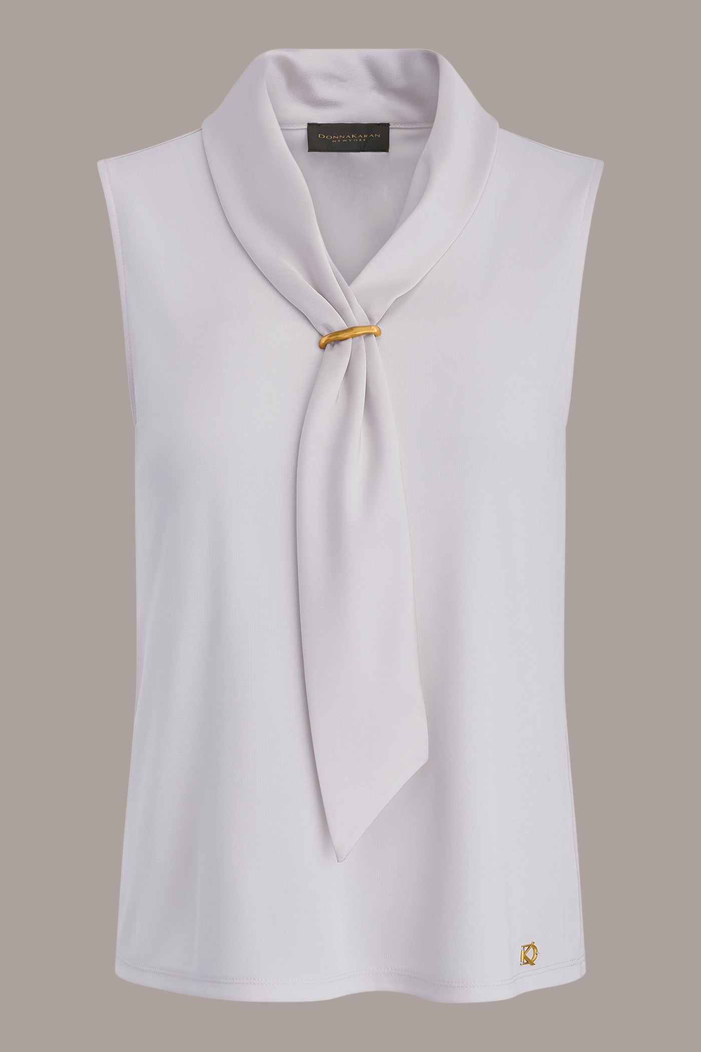 SLEEVELESS SCARF NECK BLOUSE VIEW 10