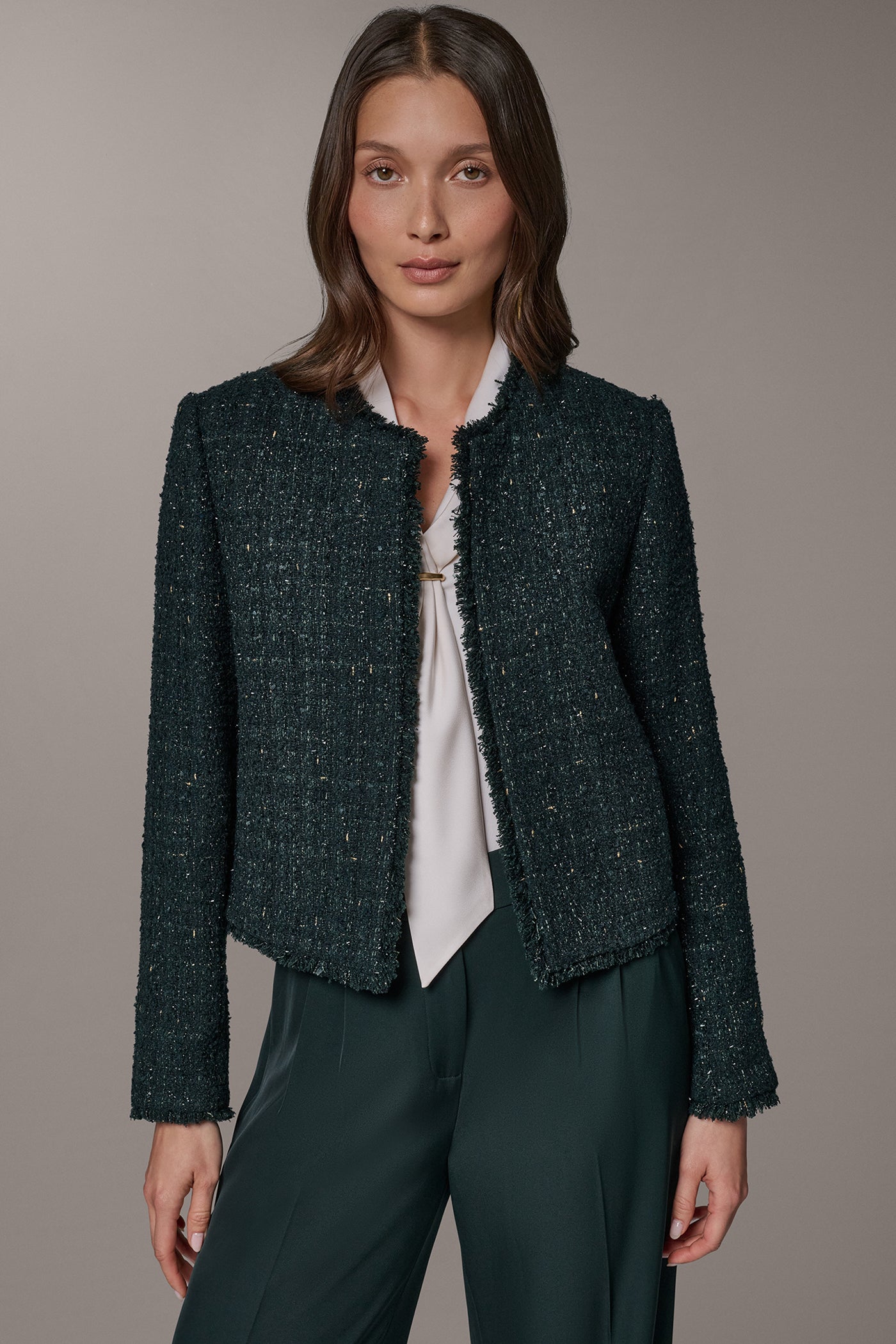 CROPPED TWEED JACKET VIEW 1