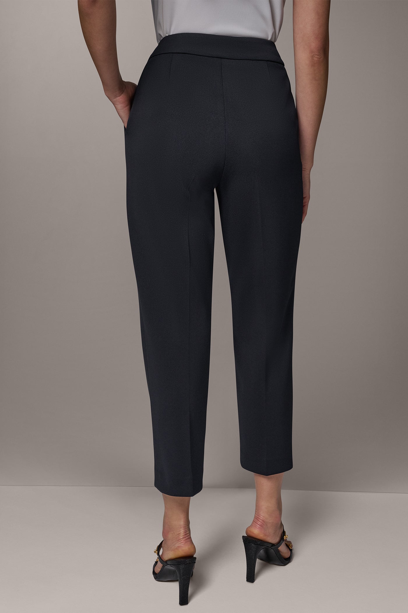HIGH RISE SLIM ANKLE SUIT PANT VIEW 2