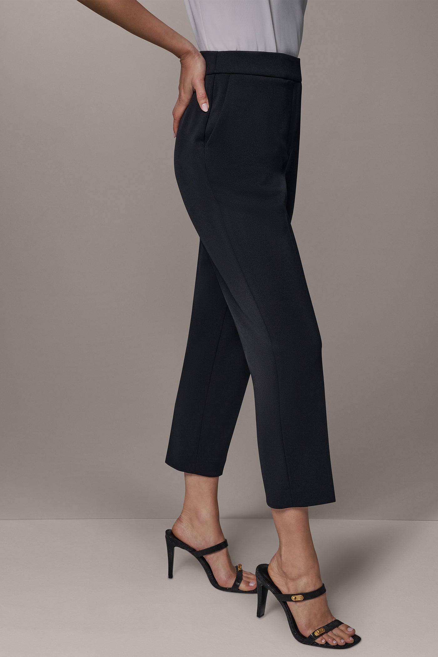 HIGH RISE SLIM ANKLE SUIT PANT VIEW 3
