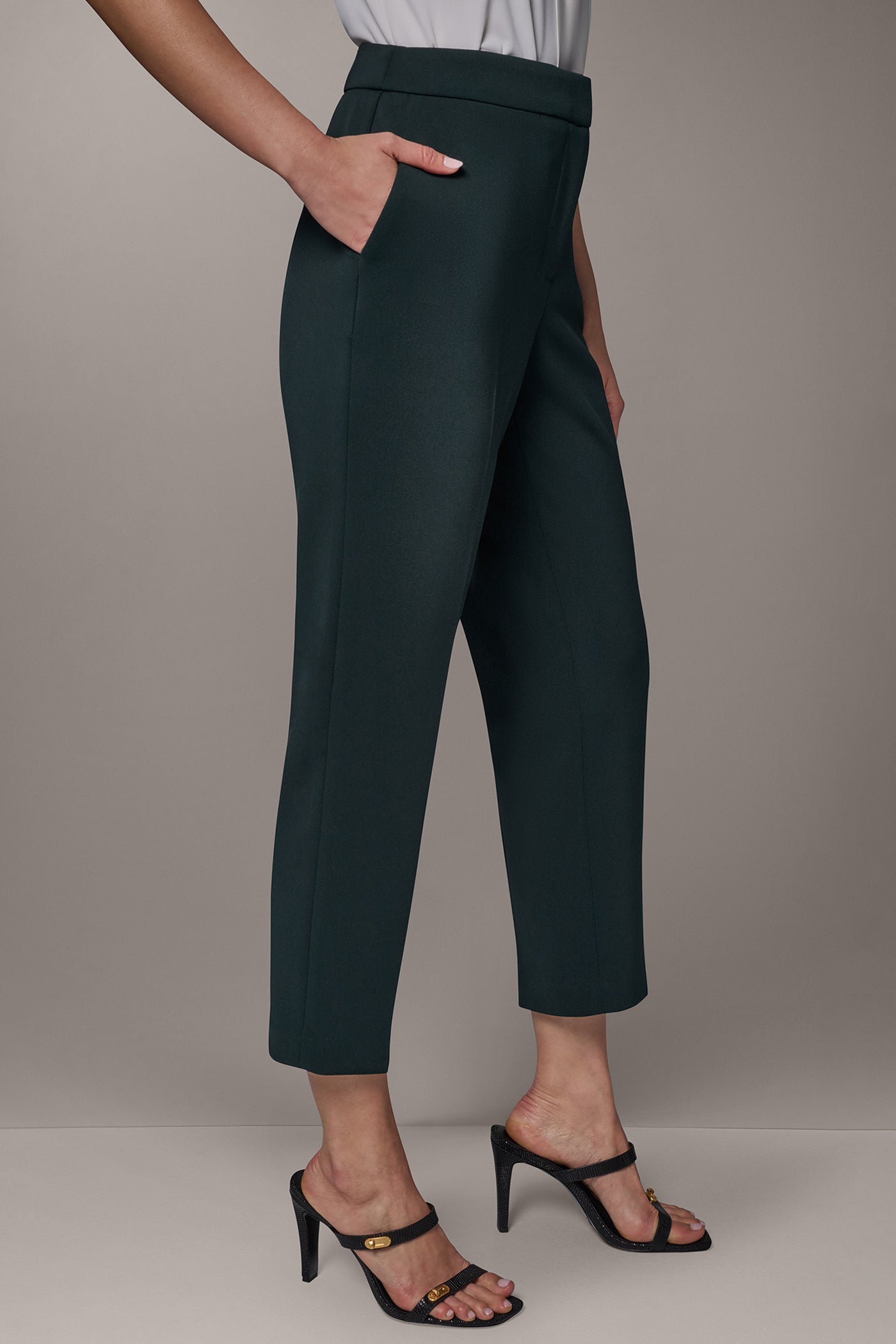 HIGH RISE SLIM ANKLE SUIT PANT VIEW 3