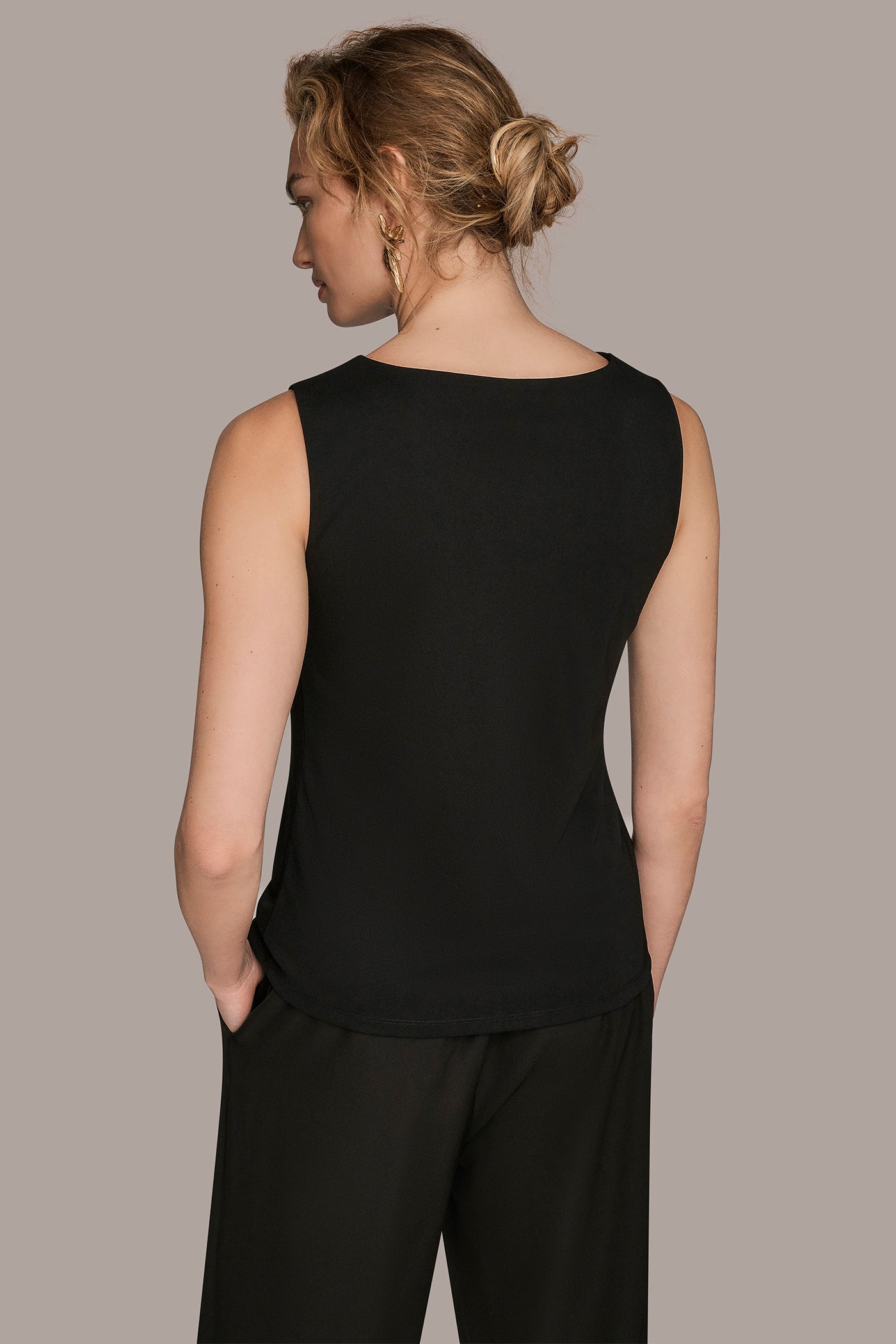 ASYMMETRICAL NECK TOP | View 2 | All Products