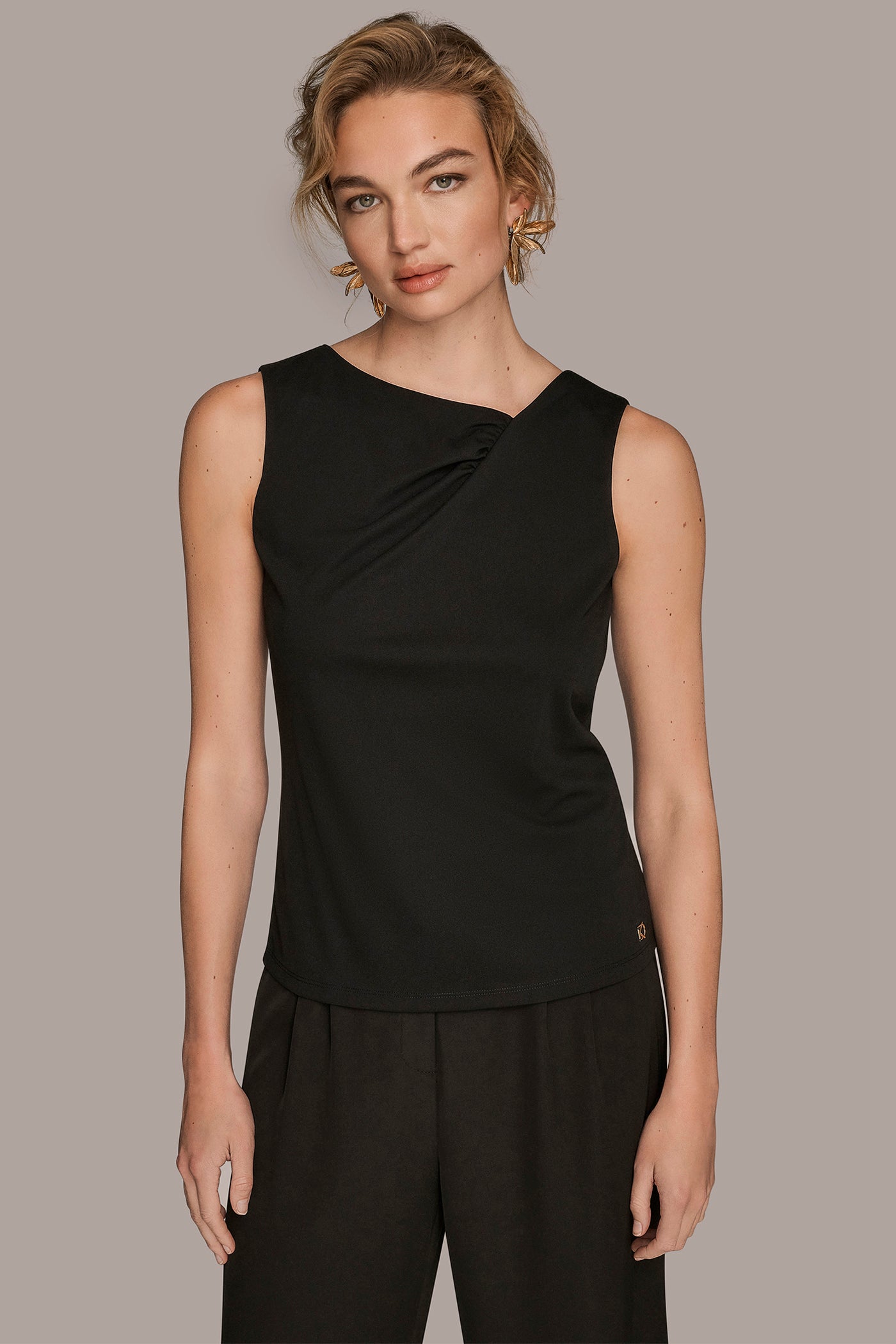 ASYMMETRICAL NECK TOP | View 1 | All Products