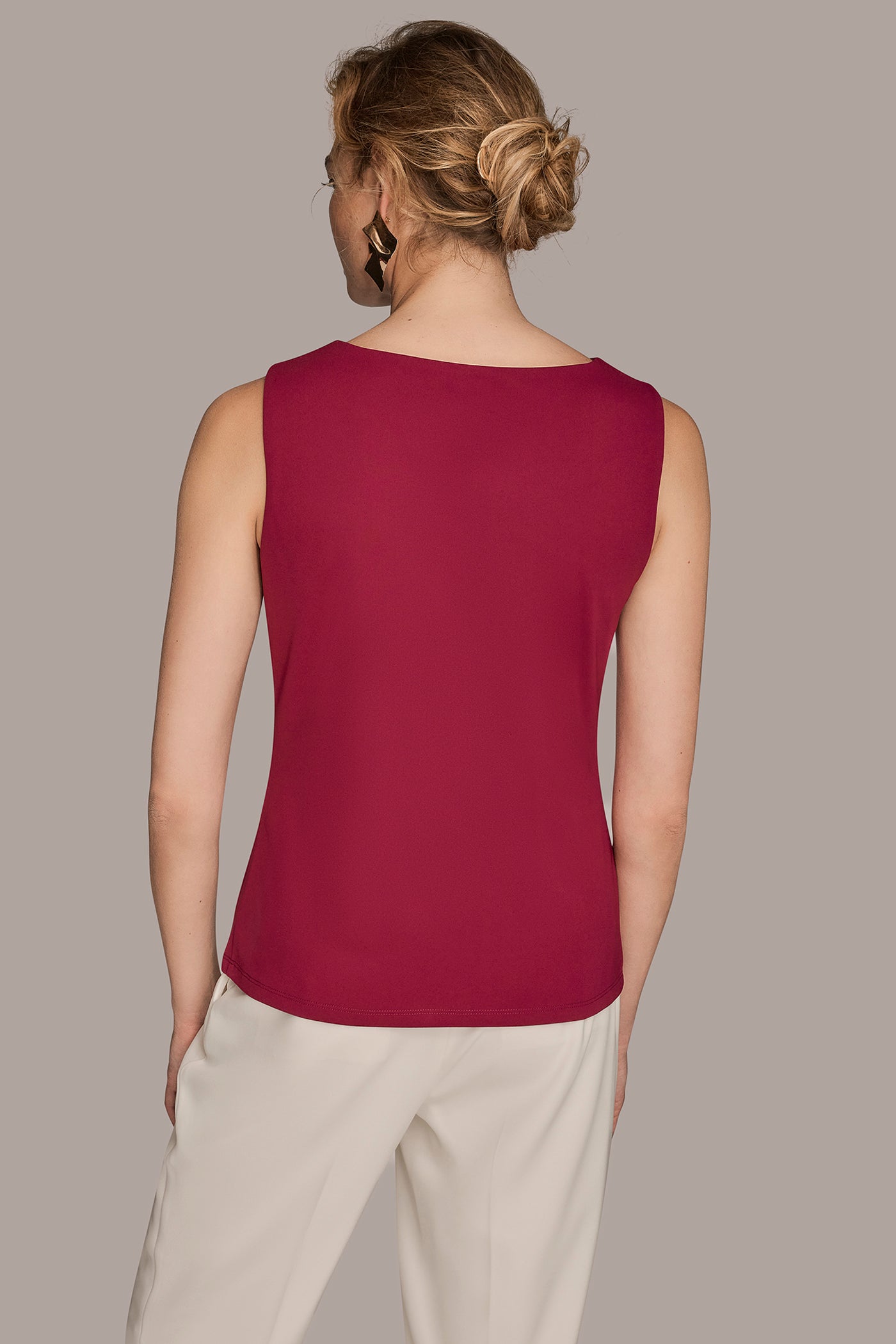 ASYMMETRICAL NECK TOP | View 2 | All Products