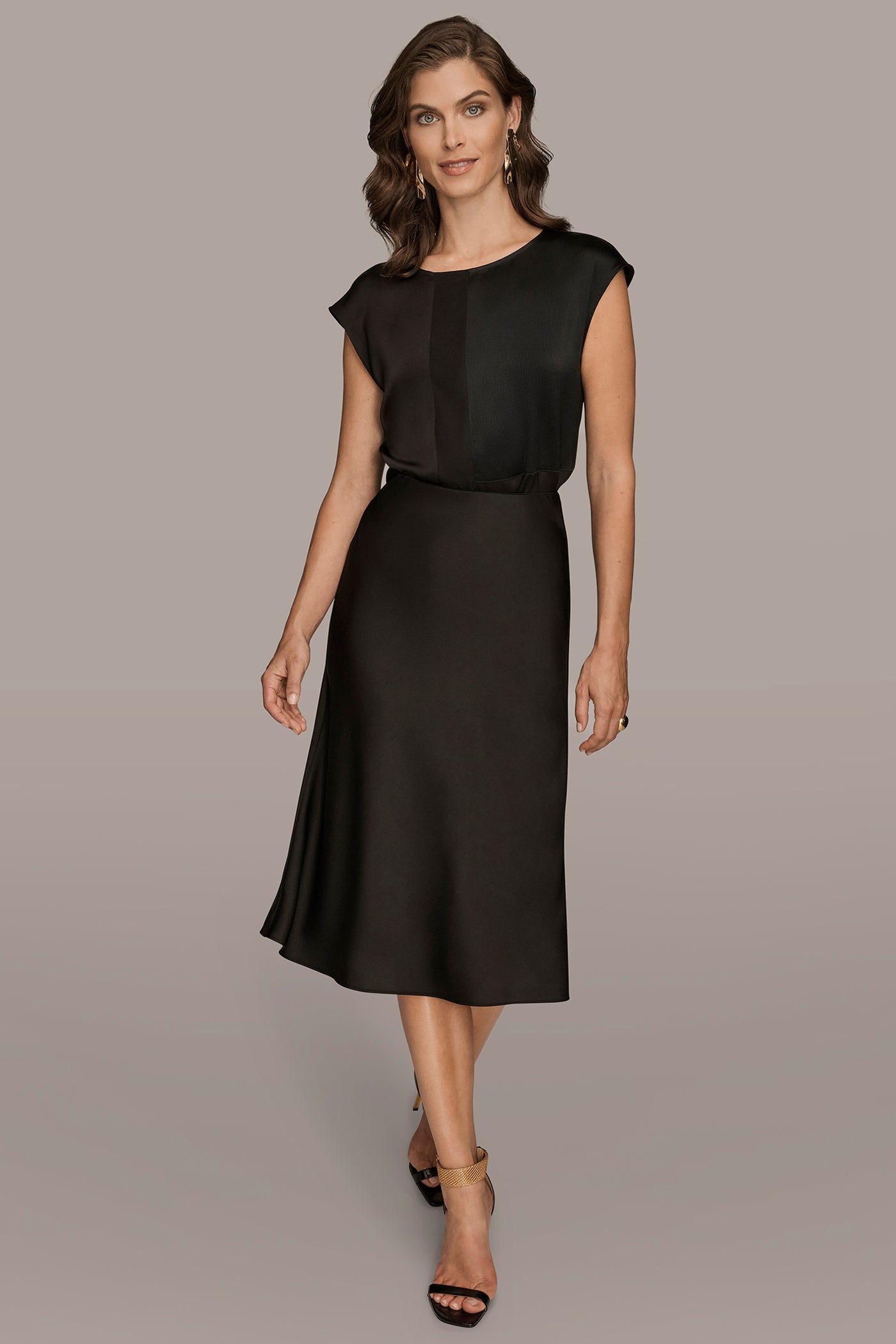 SATIN MIDI SLIP SKIRT VIEW 4 | Skirts