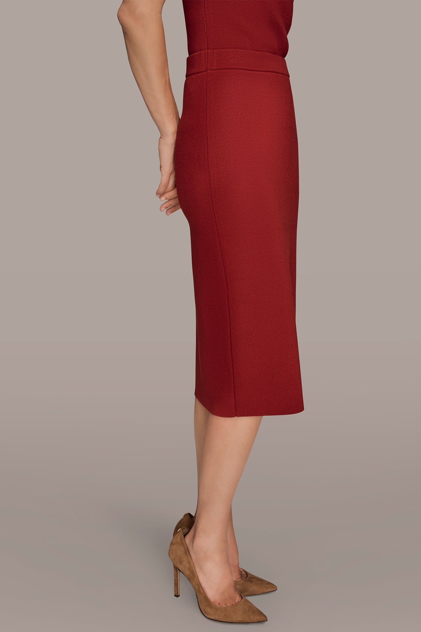 MIDI KNIT SKIRT VIEW 3 | Clothing