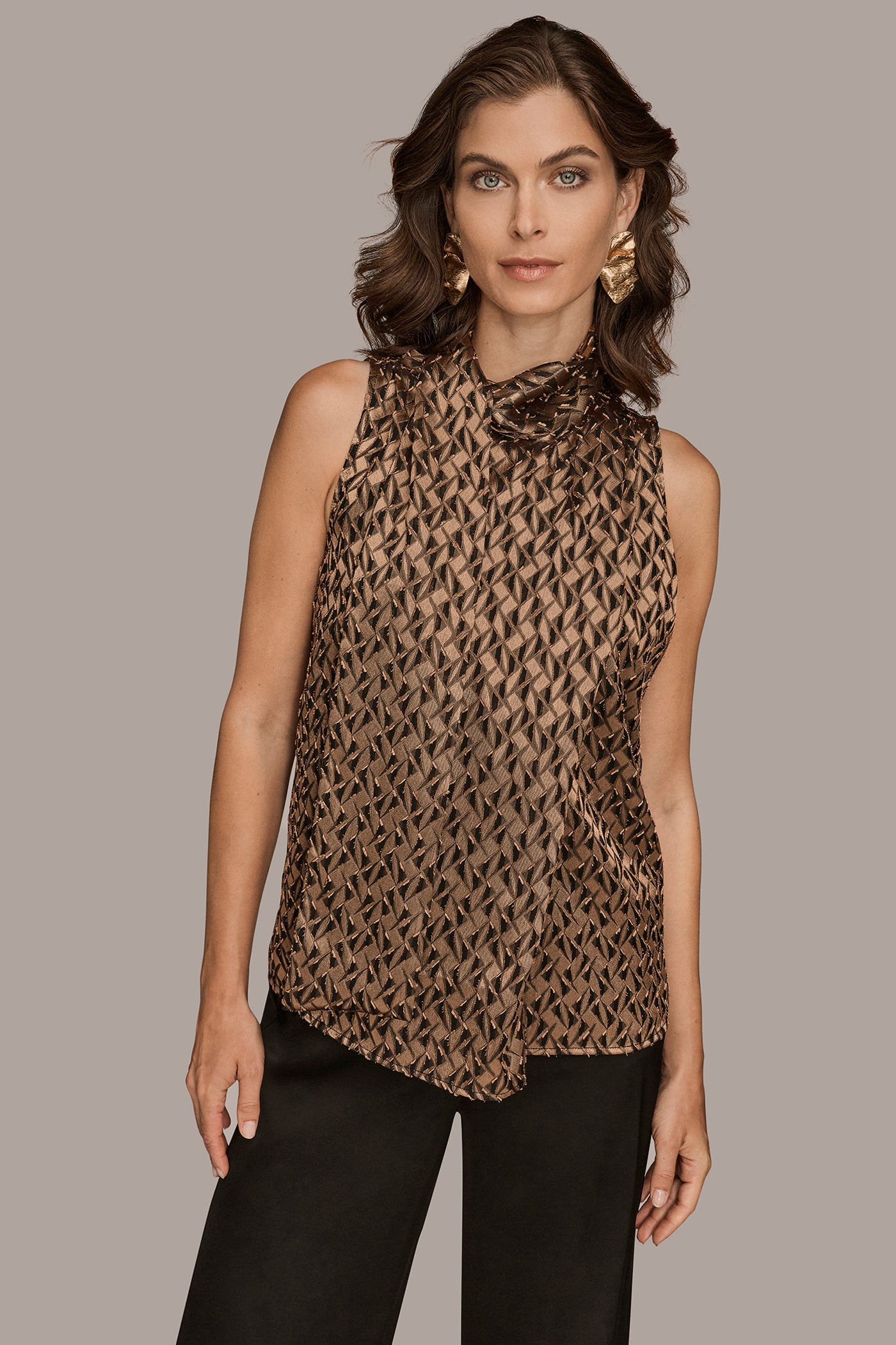DRAPED GEOMETRIC TOP VIEW 1