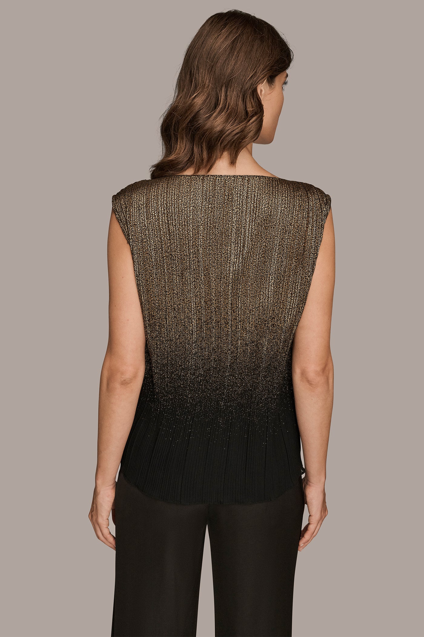 SLEEVELESS NOVELTY OMBRE BLOUSE | View 2 | Clothing