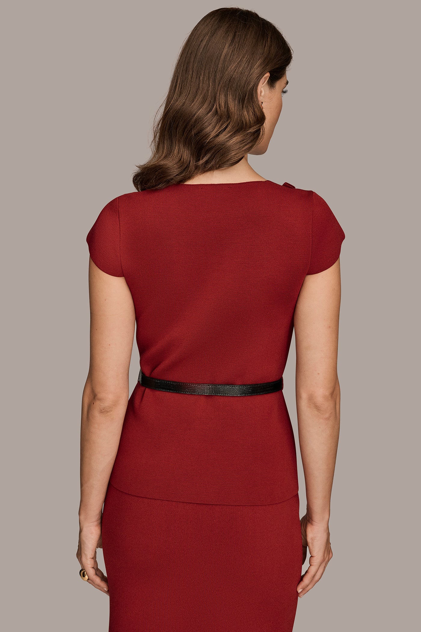 ASYMMETRIC KNIT PULLOVER TOP | View 2