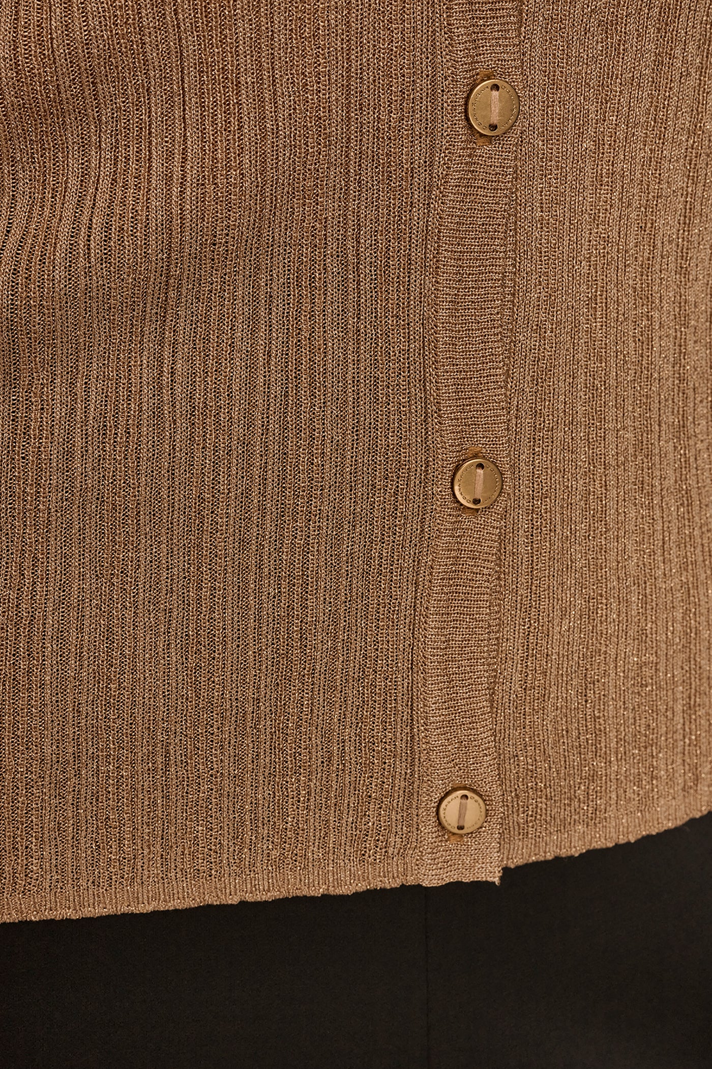 METALLIC-KNIT CARDIGAN VIEW 6 | Clothing