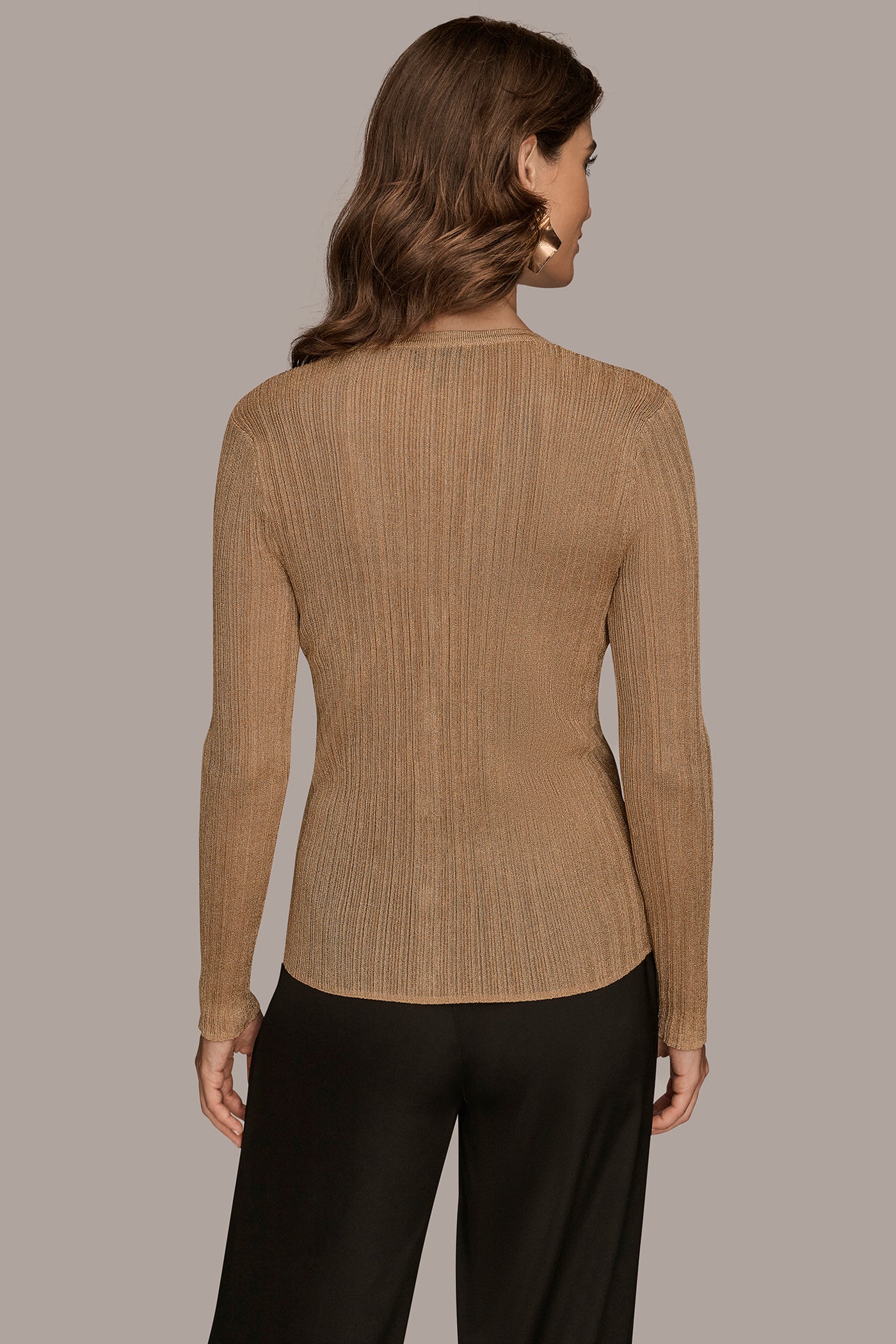 METALLIC-KNIT CARDIGAN | View 2 | Clothing