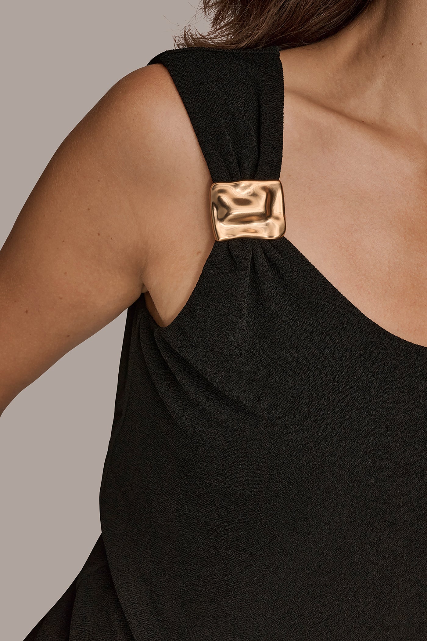 Scoop Neck Top with Hardware Detail VIEW 6 | Tops