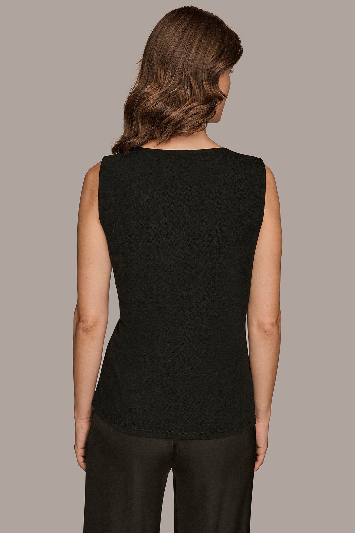 Scoop Neck Top with Hardware Detail | View 2 | Tops