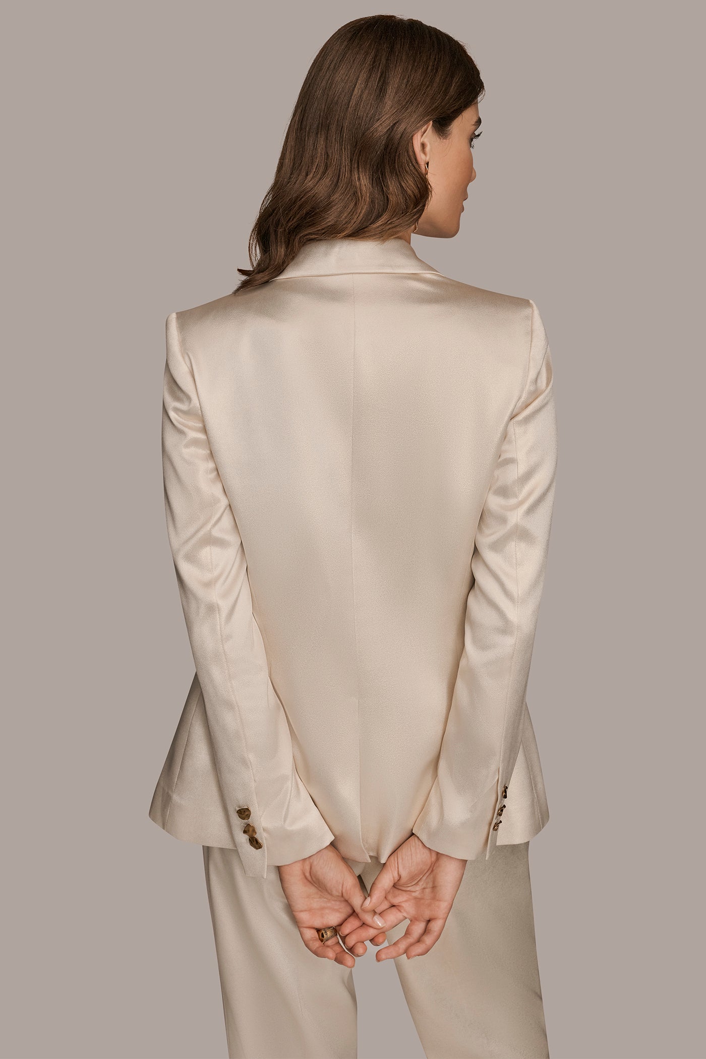 NOVELTY ONE BUTTON JACKET | View 2 | Blazers & Vests